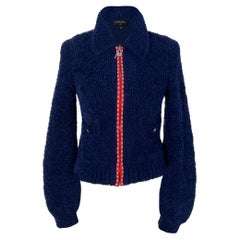 Chanel New Iconic CC Logo Teddy Bomber Jacket 34 FR