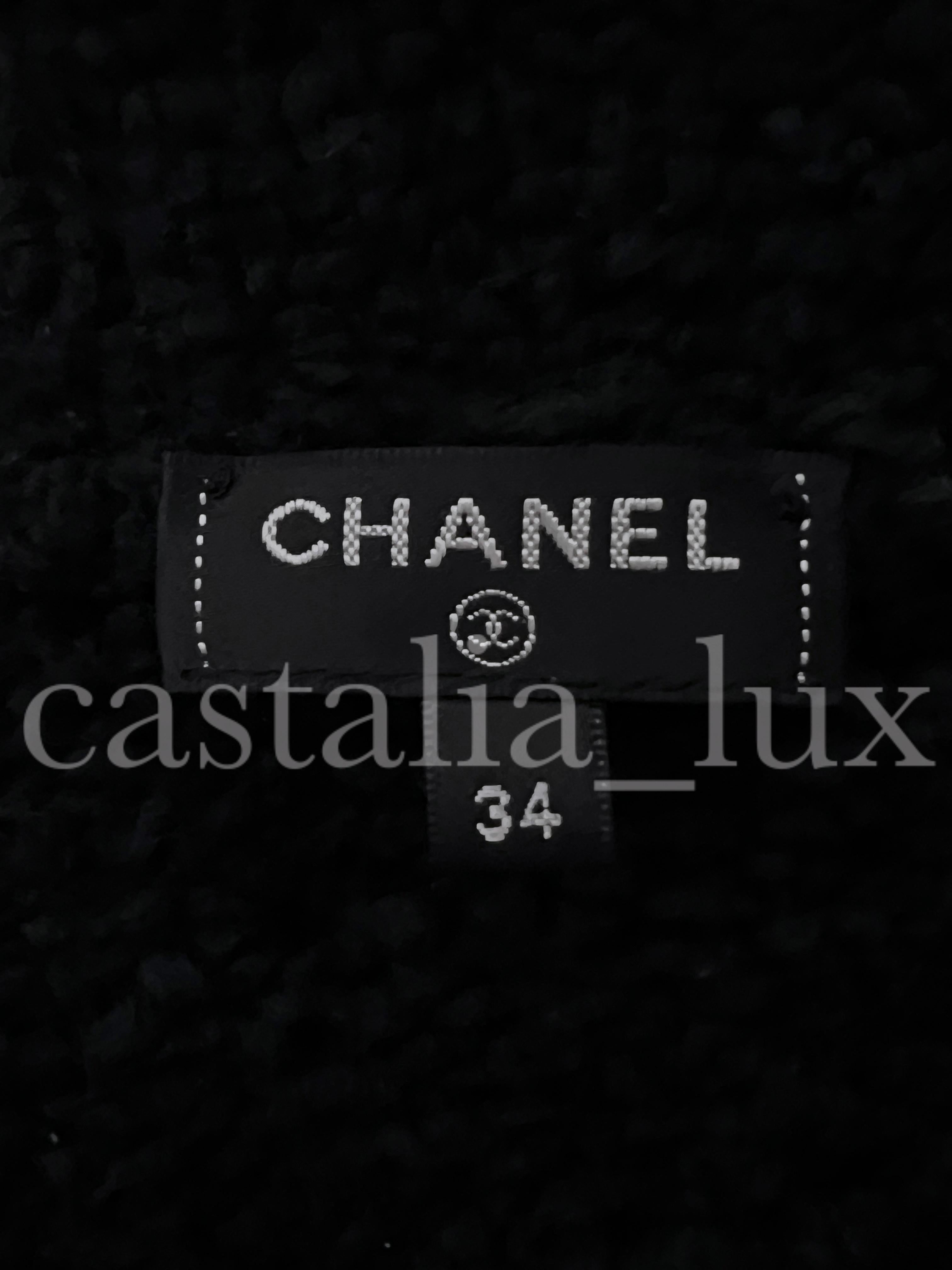 Chanel New Iconic CC Logo Teddy Jacket / Bomber For Sale 13