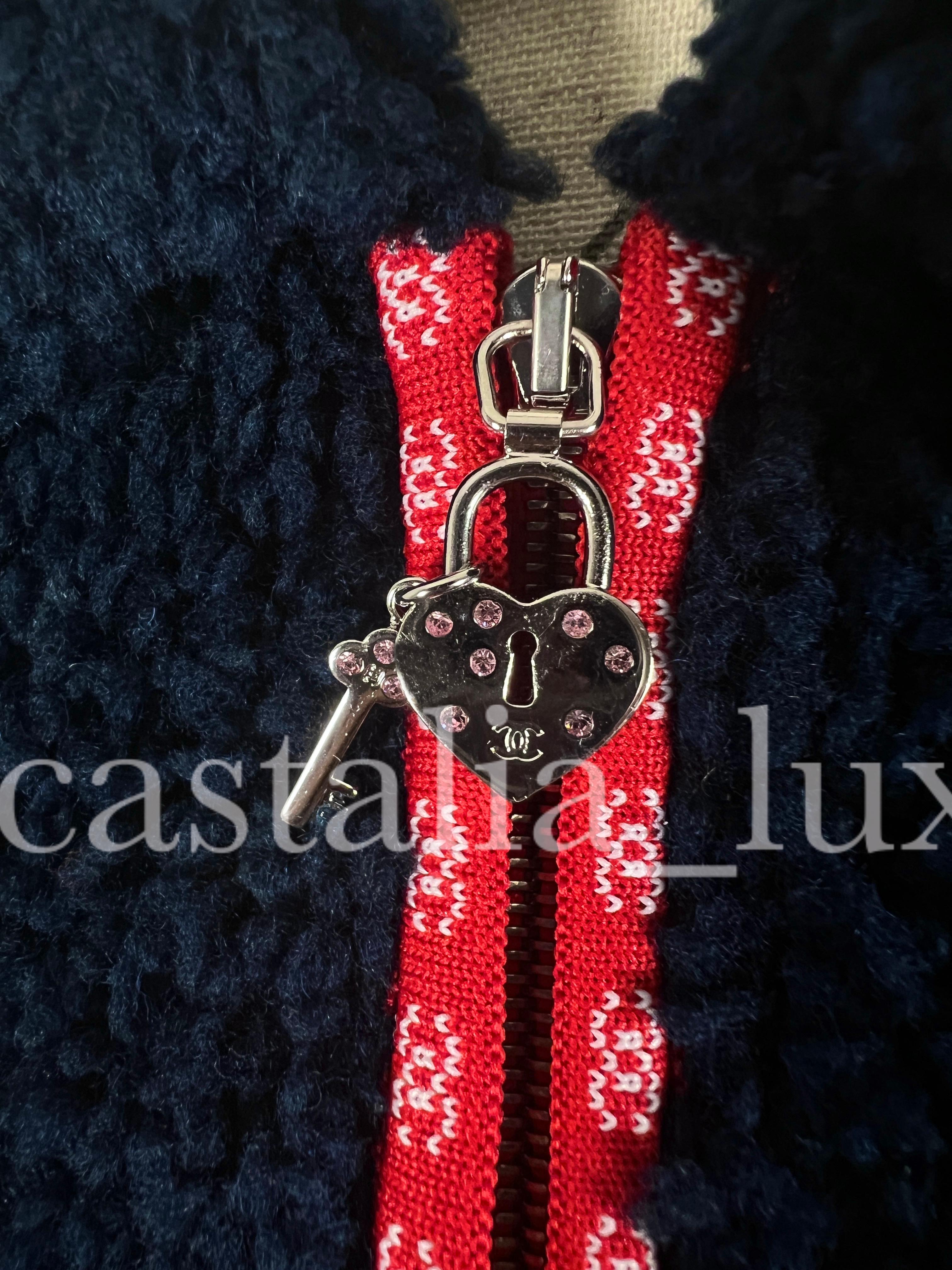 Chanel New Iconic CC Logo Teddy Jacket / Bomber 3