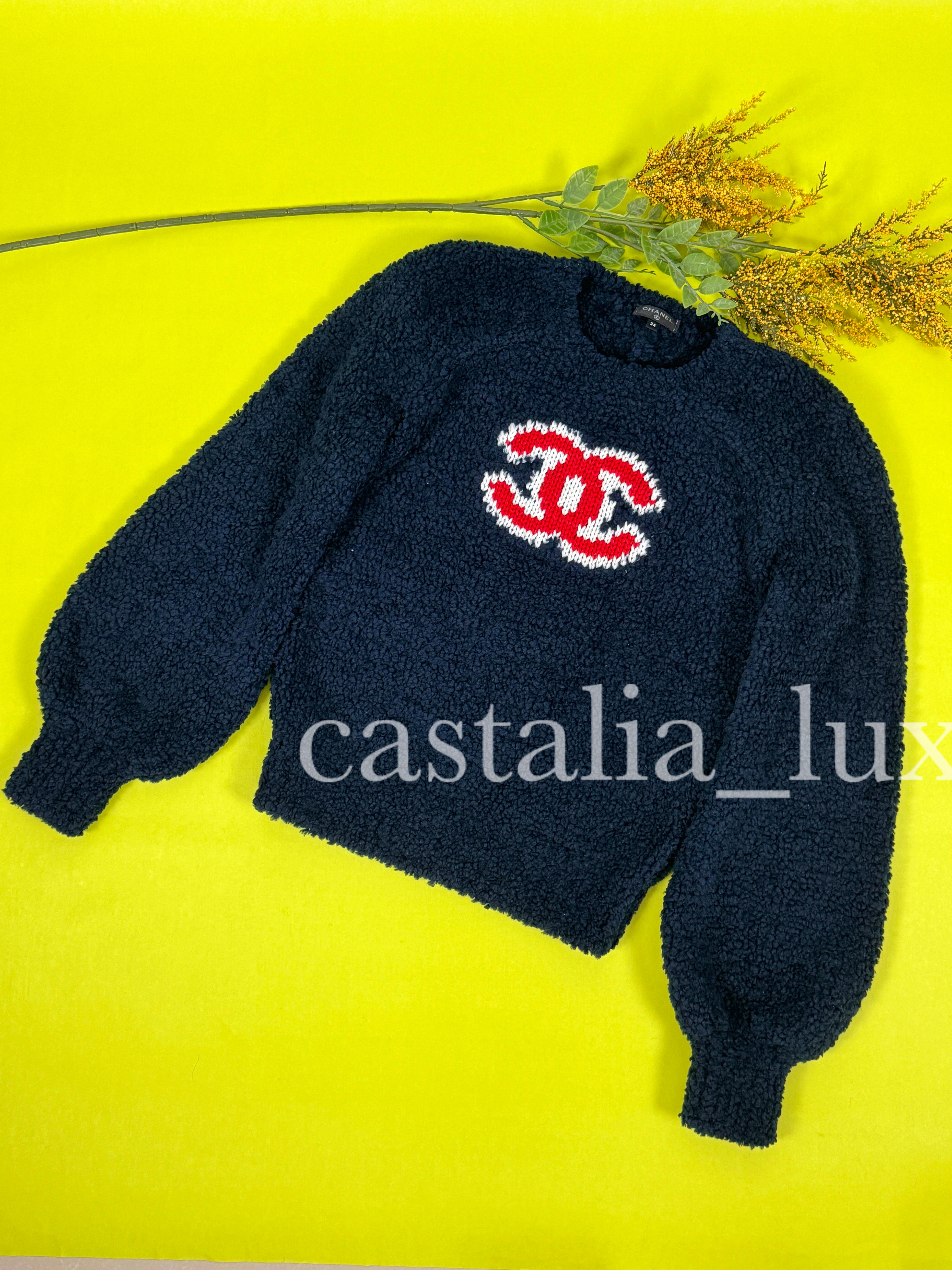 Chanel New Iconic CC Logo Teddy Jumper 5