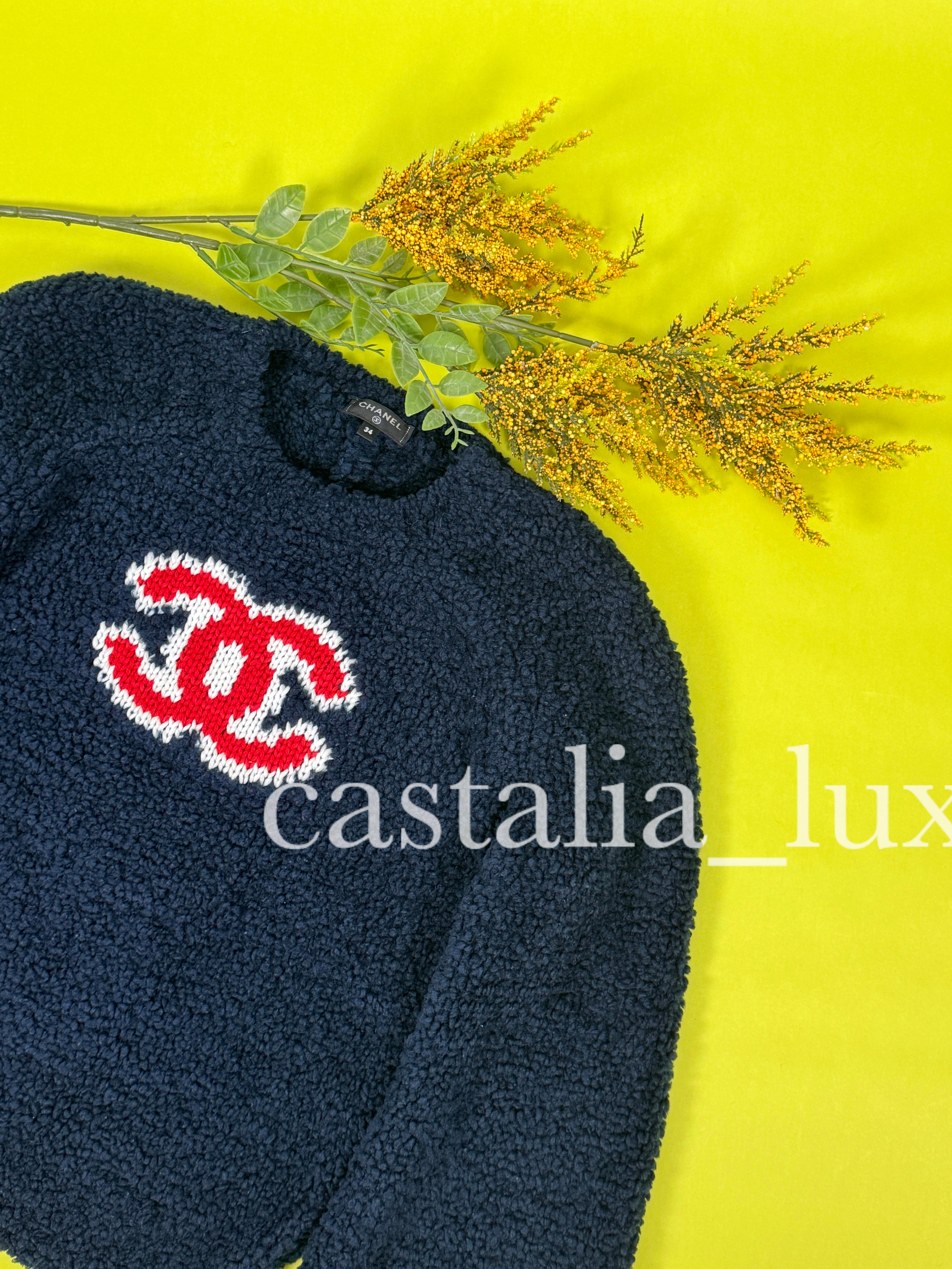 Chanel New Iconic CC Logo Teddy Jumper 6