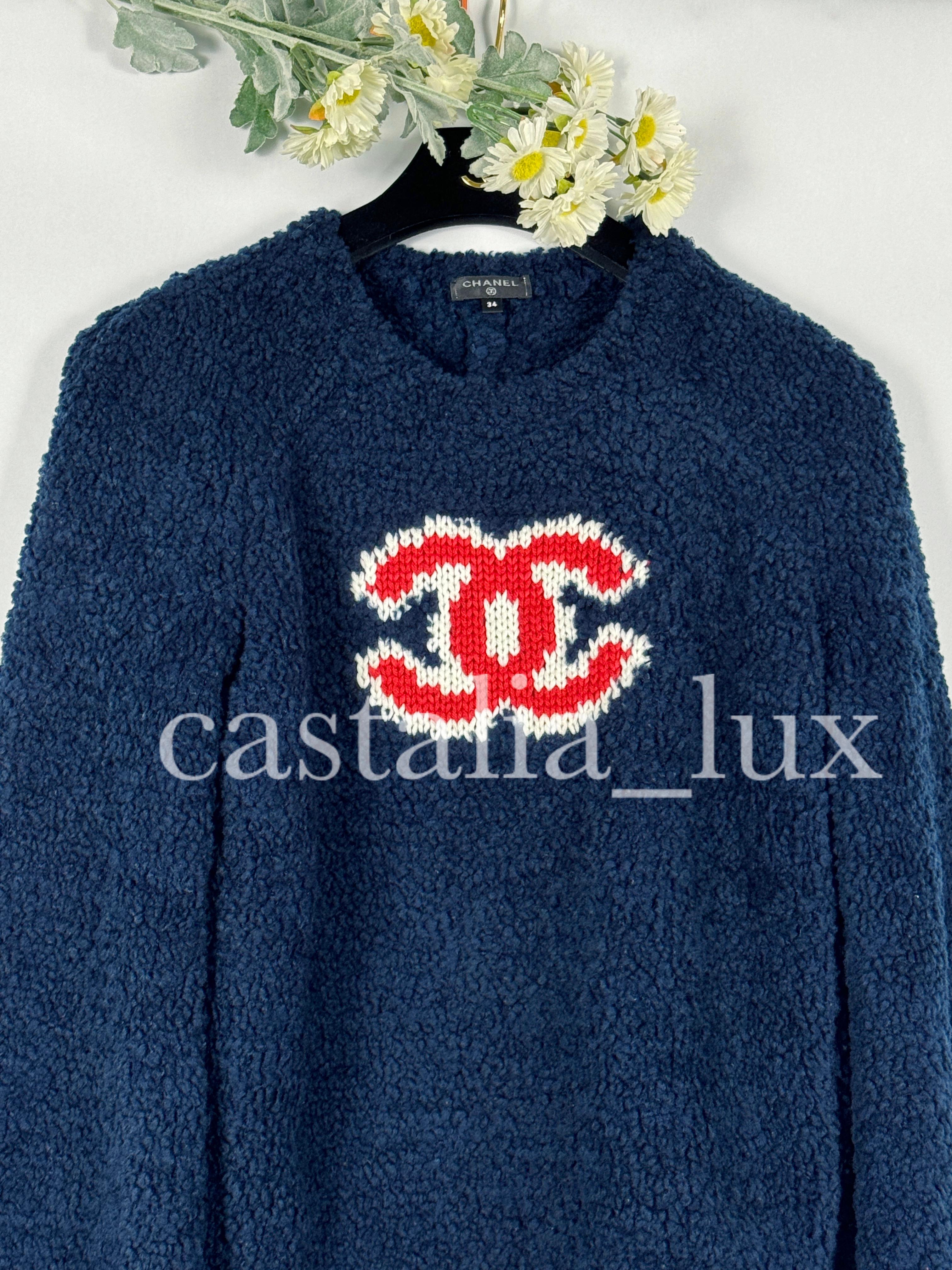 Chanel New Iconic CC Logo Teddy Jumper 8