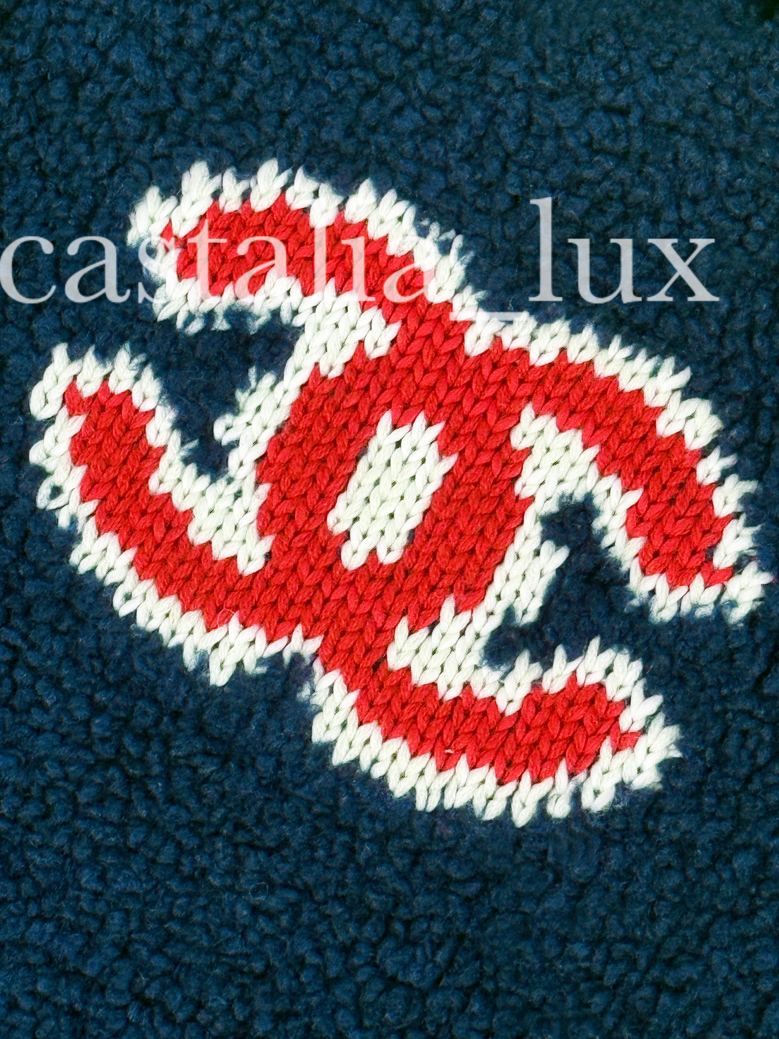 Chanel New Iconic CC Logo Teddy Jumper 9