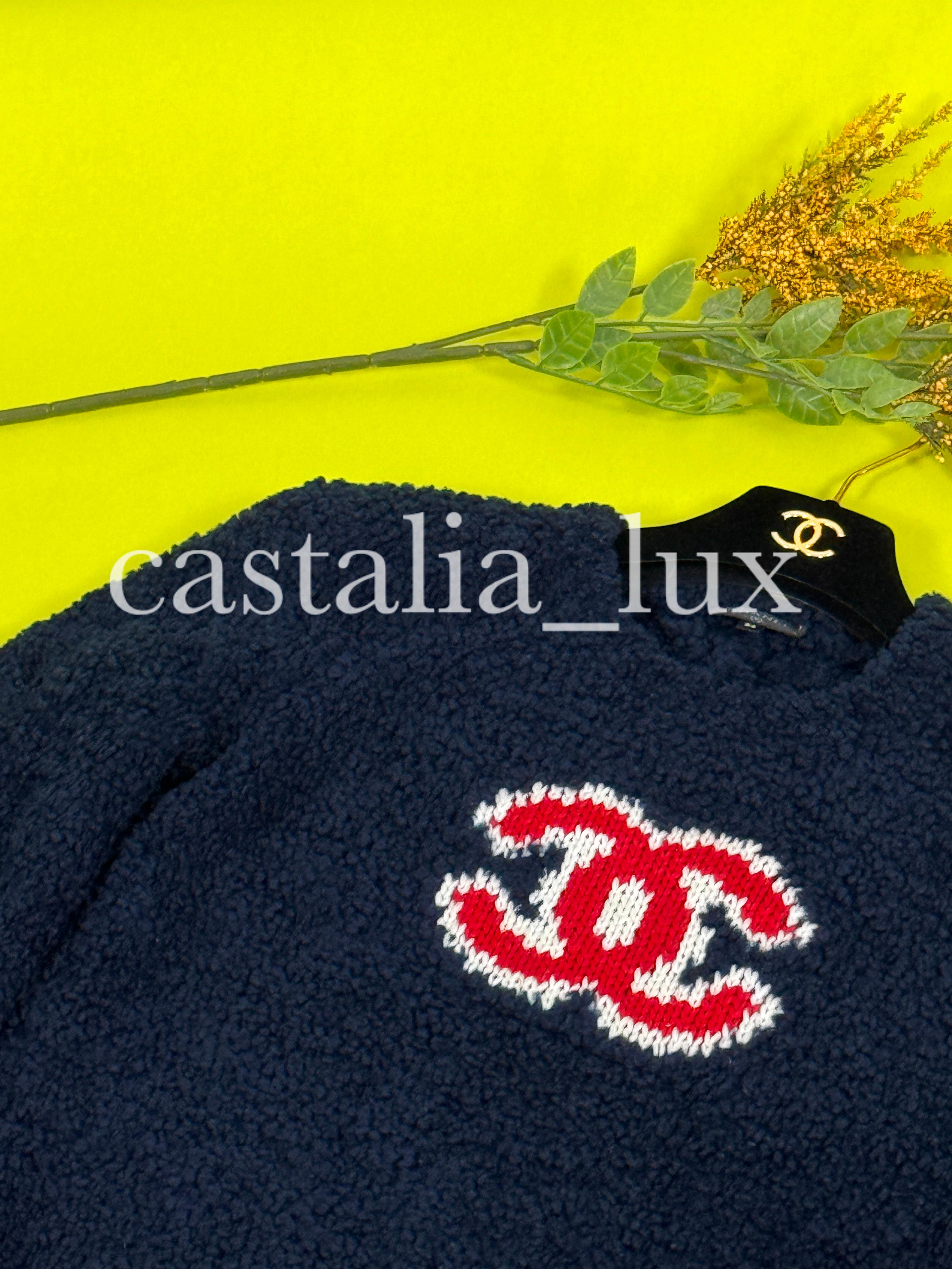 Chanel New Iconic CC Logo Teddy Jumper 10