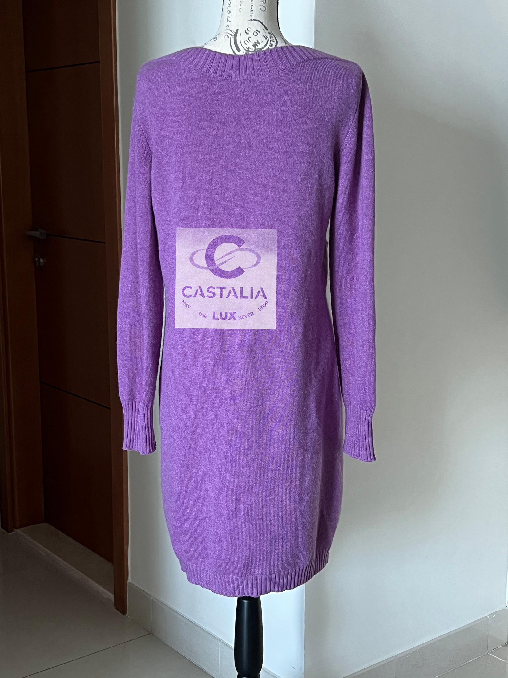 Chanel New Iconic CC Turnlock Blueberry Cardigan 44 FR 6