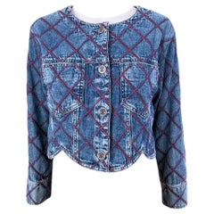 Chanel New Iconic Coco Beach Quilted Denim Jacket