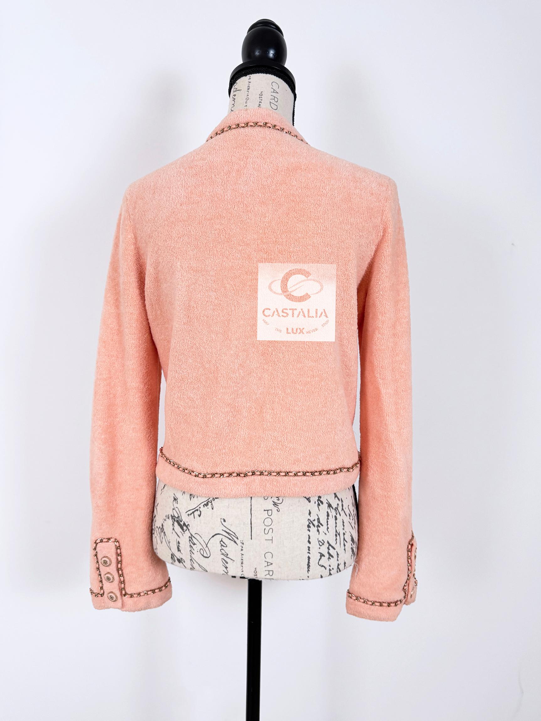 Chanel New Iconic Leather Chain Trim Jacket 9