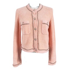 Chanel New Iconic Leather Chain Trim Jacket