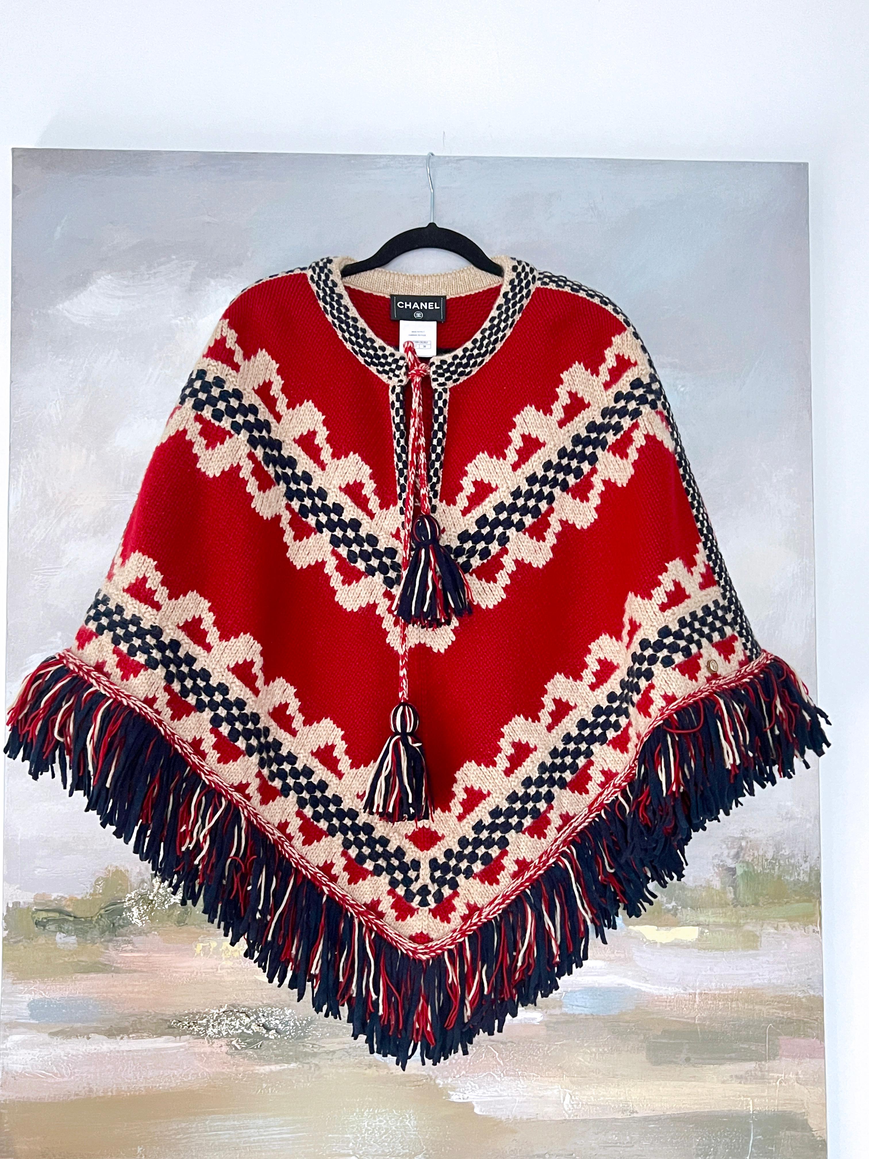 Chanel New Iconic Paris / Dallas Runway Poncho 8