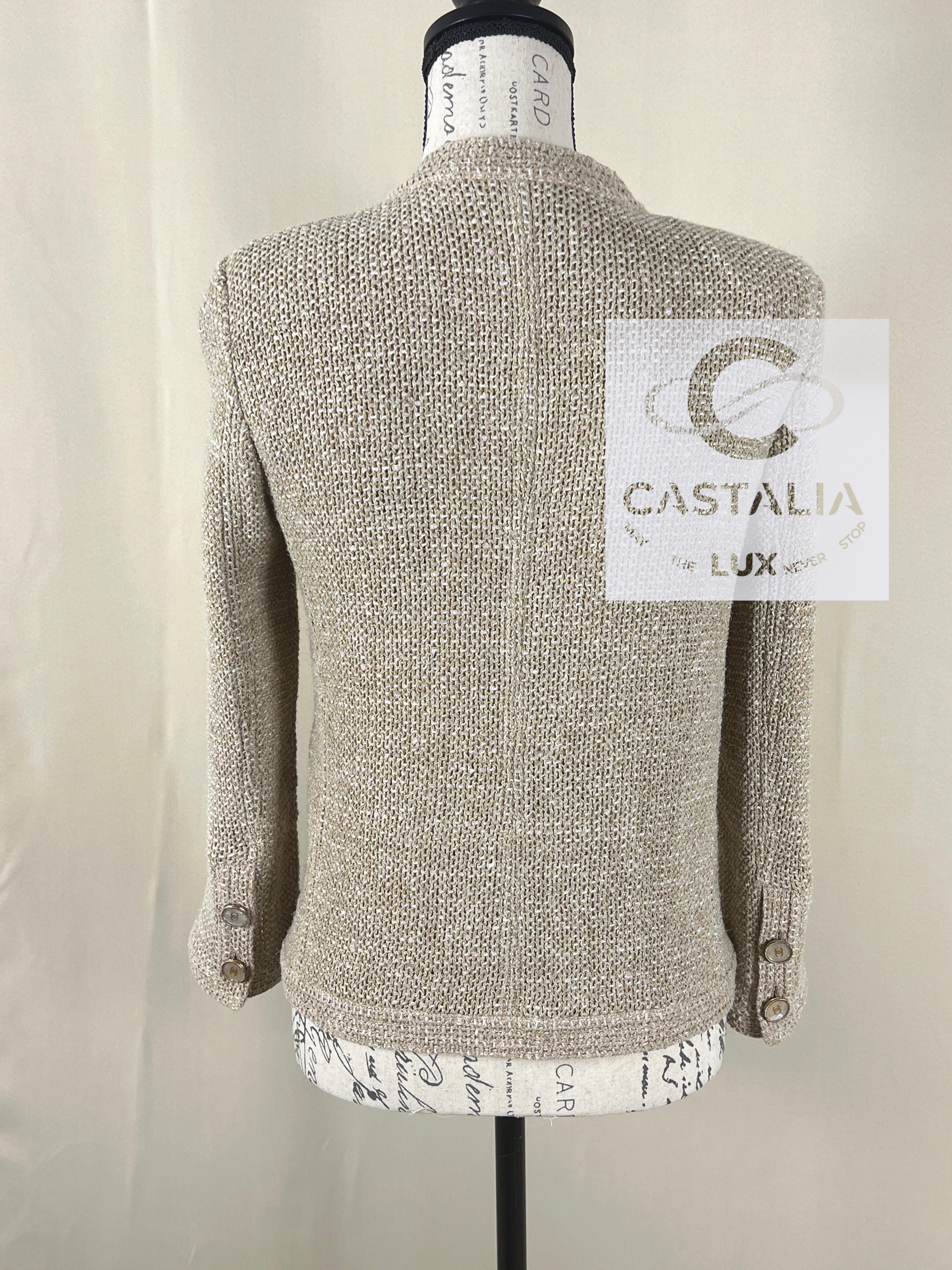 Chanel New Iconic Paris / Seoul Beige Tweed Jacket 7