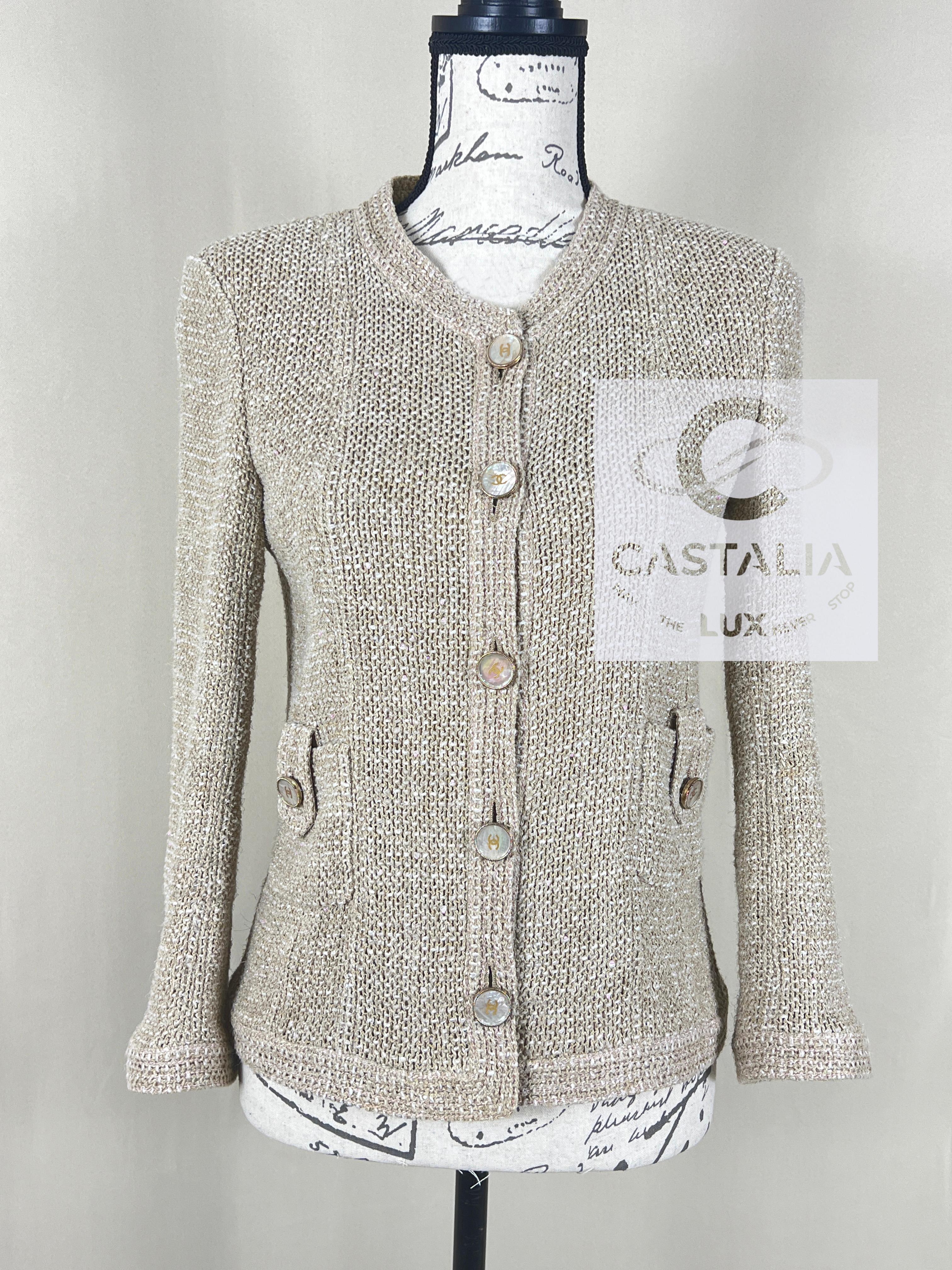 Chanel New Iconic Paris / Seoul Beige Tweed Jacket 2