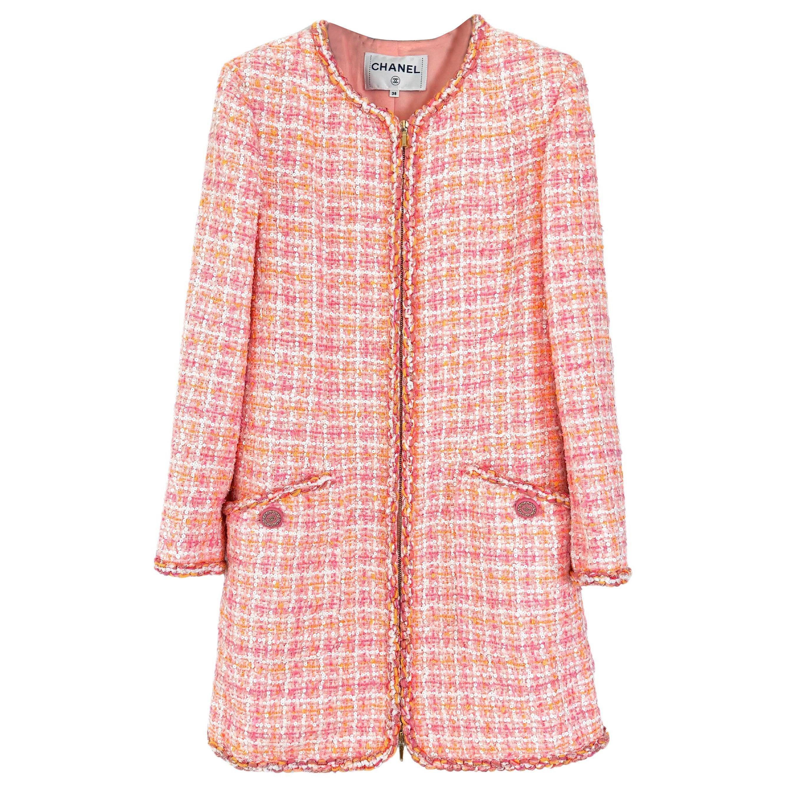 Chanel nuova giacca iconica in stile Penelope Cruz in tweed Lesage