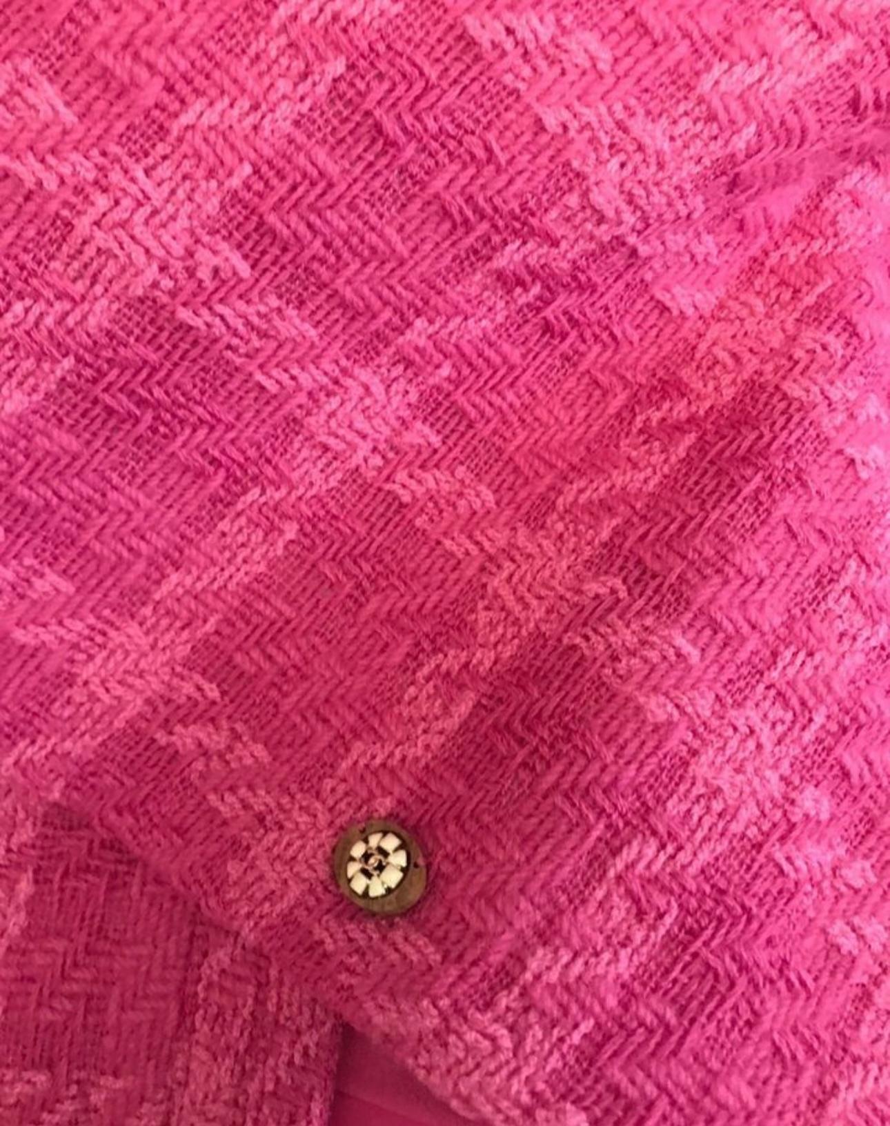Chanel New Iconic Runway 2019 Fall Tweed Cape Jacket 10