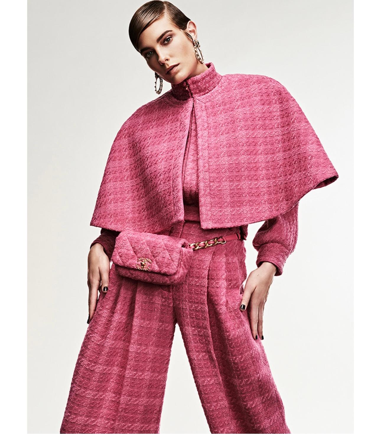 Chanel New Iconic Runway 2019 Fall Tweed Cape Jacket 1