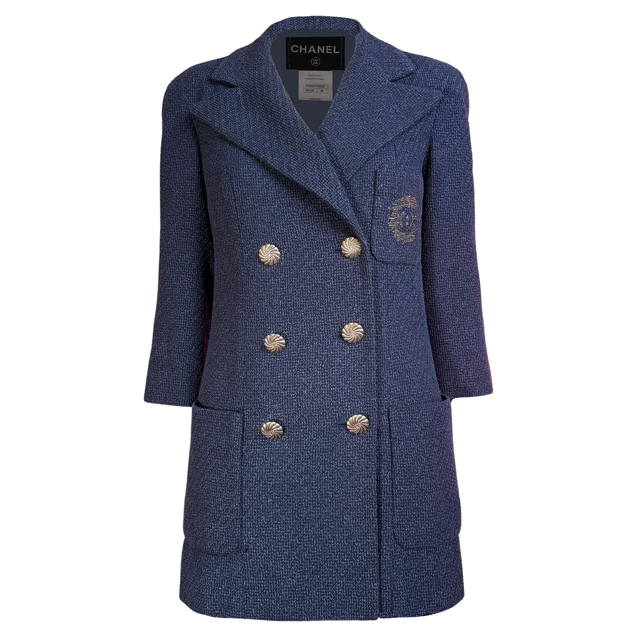 CHANEL Neue ikonische Tweedjacke mit CC-Aufnäher 36 FR