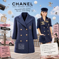CHANEL New Iconic Tweed Jacket with CC Patch 42 FR