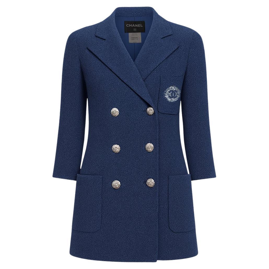 CHANEL New Iconic Tweed Jacket with CC Patch 42 FR