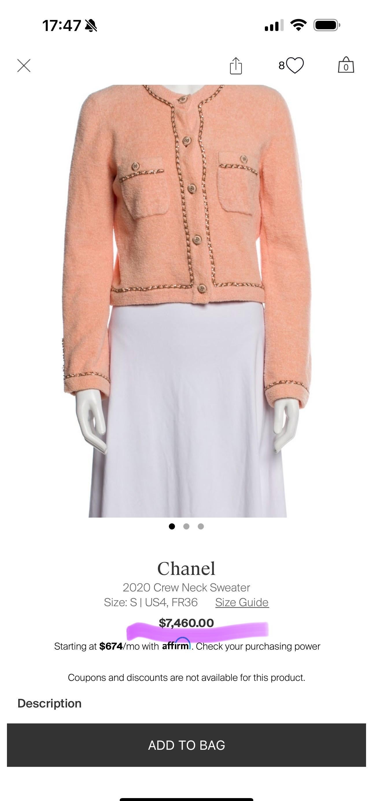 Beige Chanel New Jennie Kim Style Teddy Cardigan with Chains 38 FR For Sale