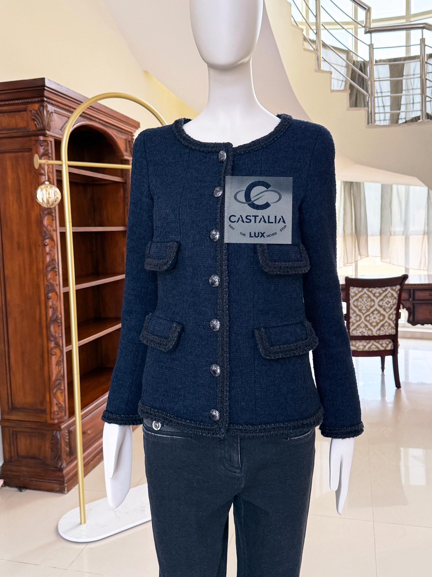 Il nuovo stile Chanel di Keira Knightley  Giacca Timeless Tweed 34 FR in vendita 6