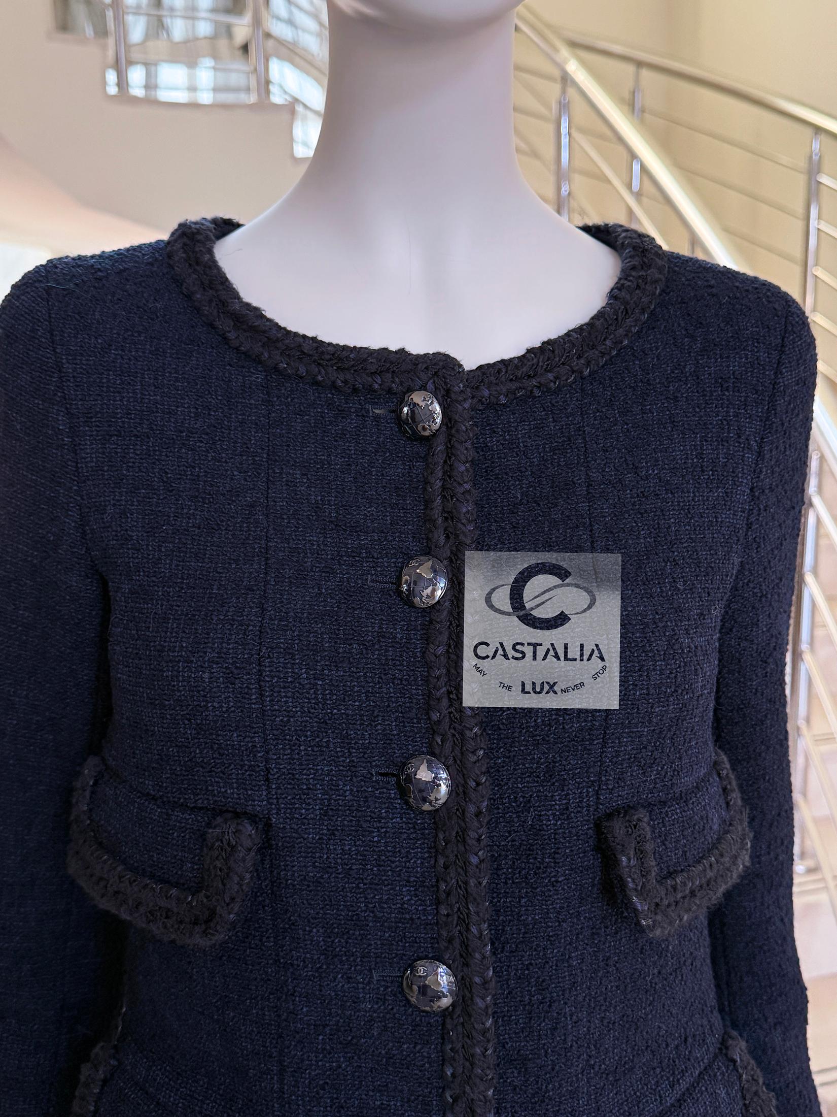 Il nuovo stile Chanel di Keira Knightley  Giacca Timeless Tweed 34 FR in vendita 10