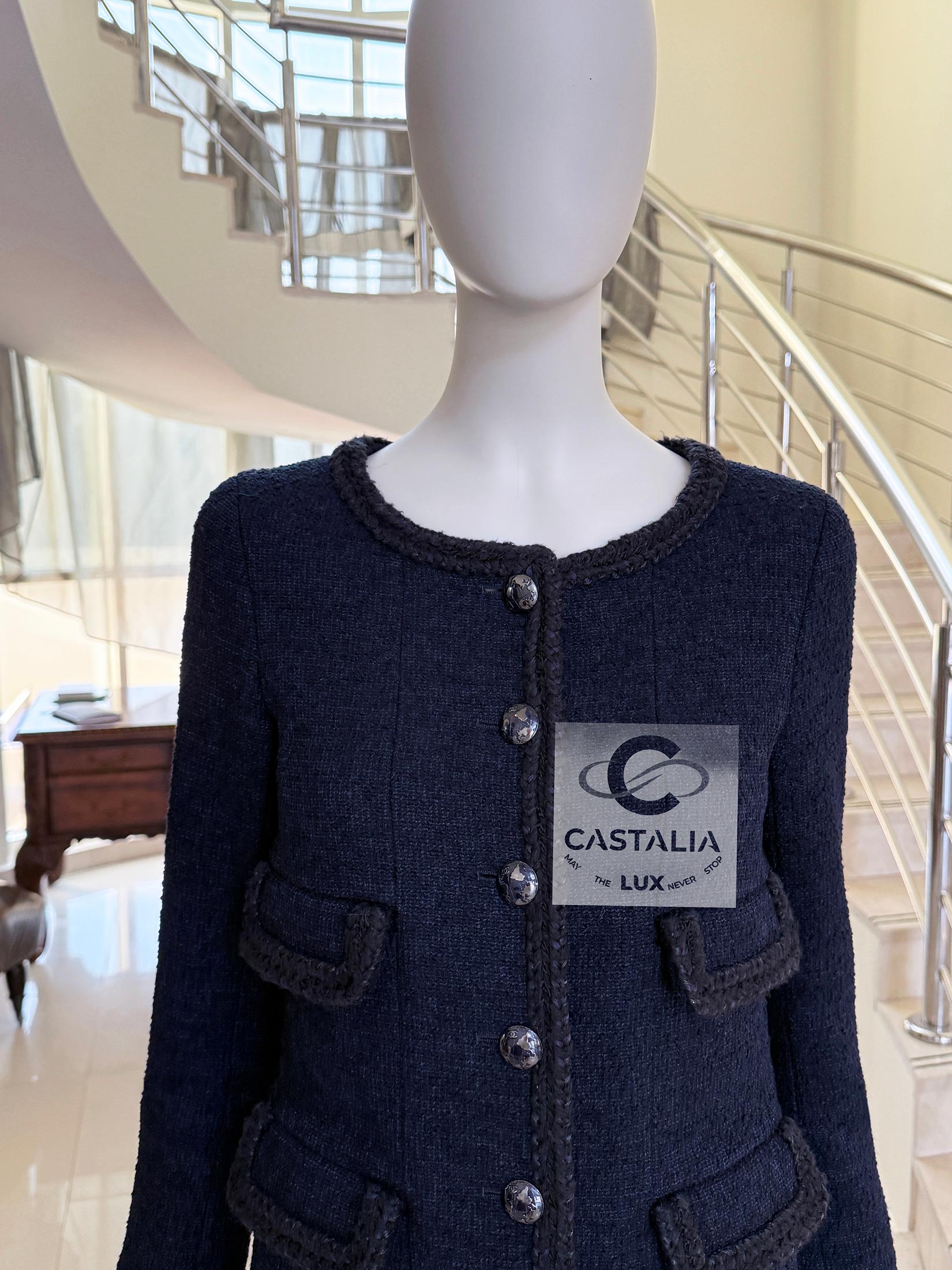 Chanel Nouveau Keira Knightley Style  Veste en tweed Timeless 34 FR en vente 12