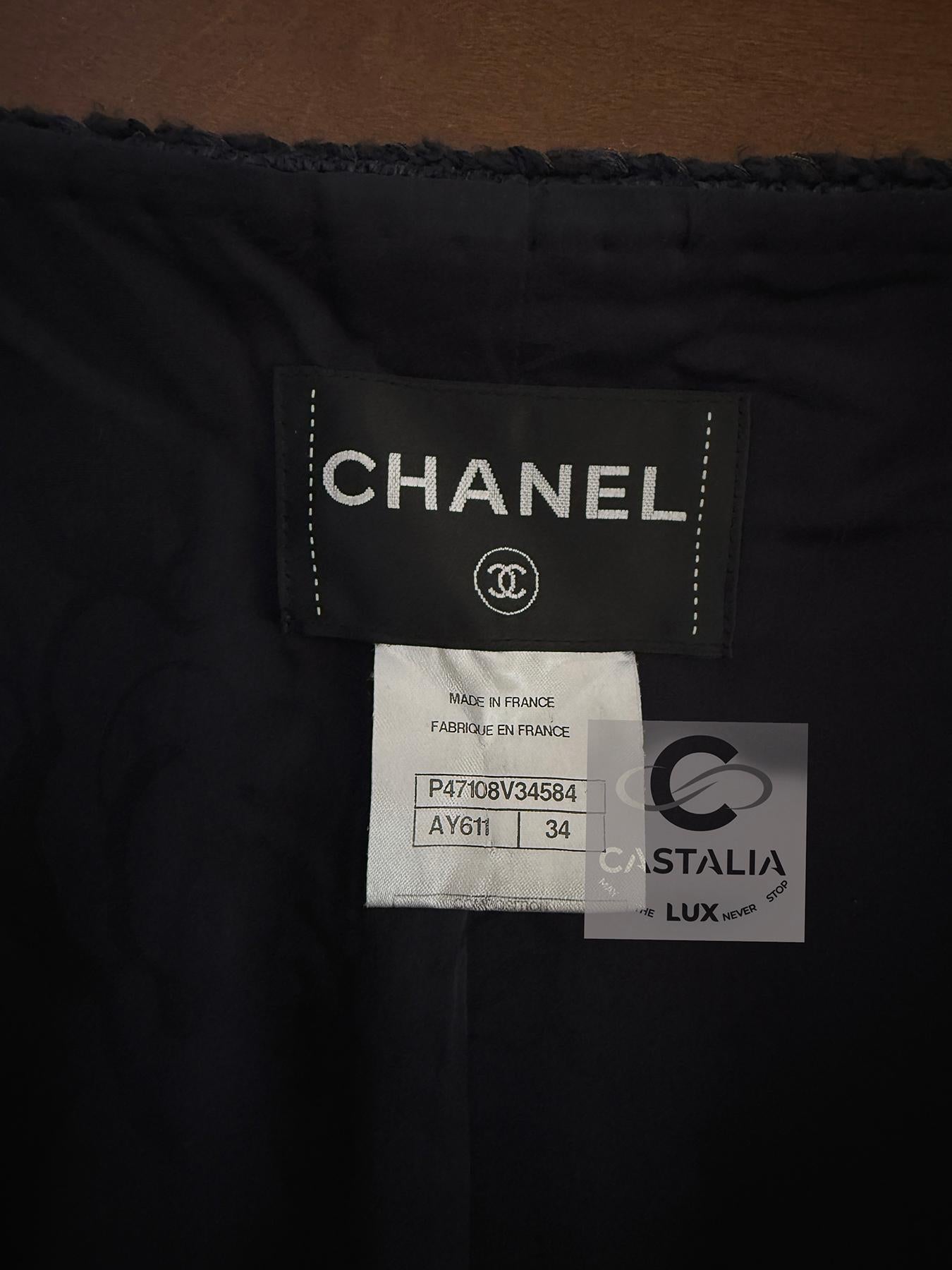 Chanel Nouveau Keira Knightley Style  Veste en tweed Timeless 34 FR en vente 14