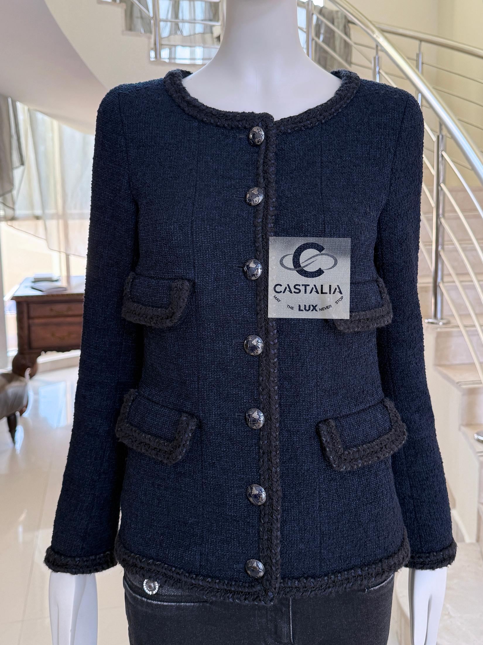 Chanel Nouveau Keira Knightley Style  Veste en tweed Timeless 34 FR en vente 2