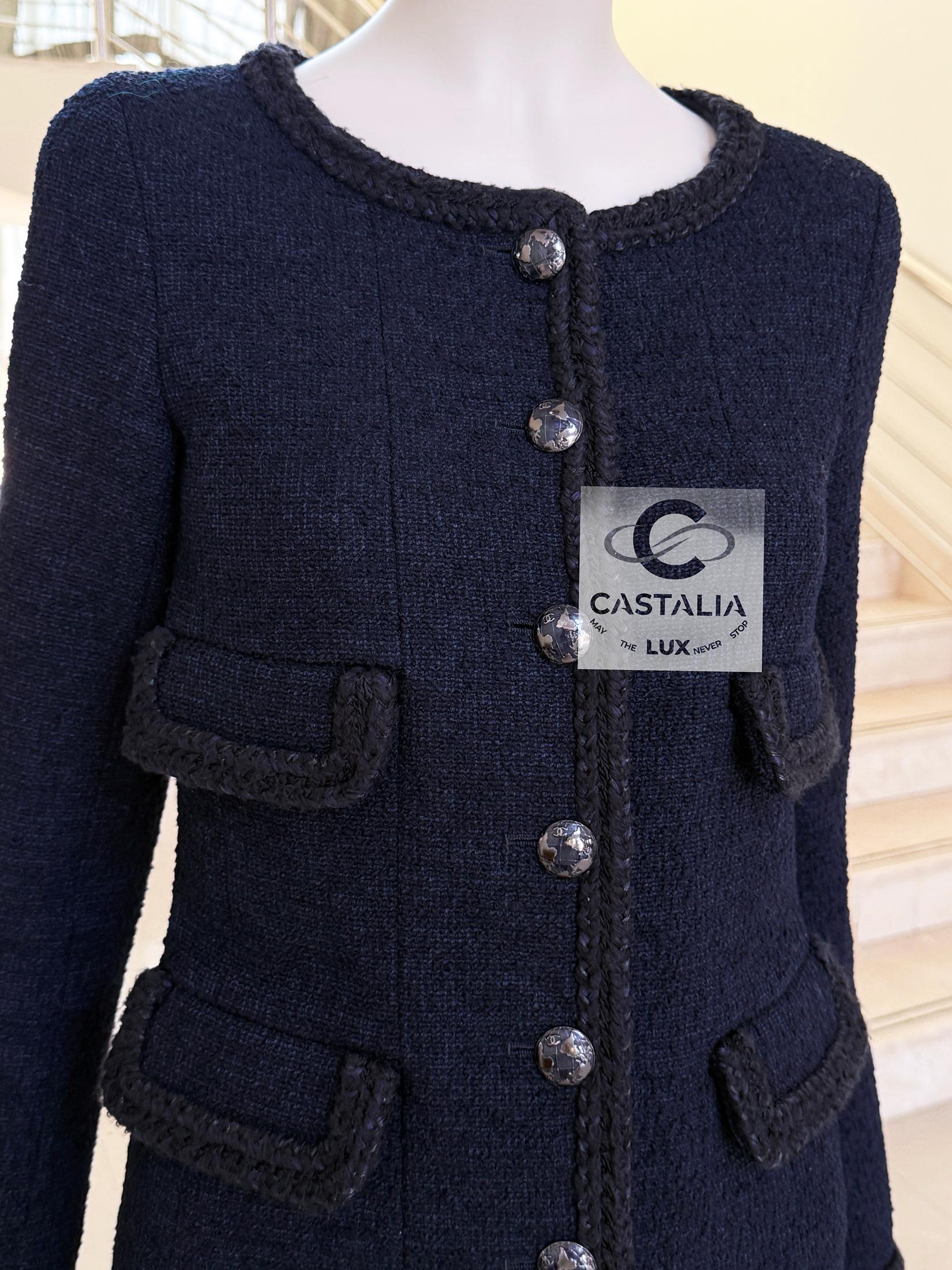 Chanel Nouveau Keira Knightley Style  Veste en tweed Timeless 34 FR en vente 4