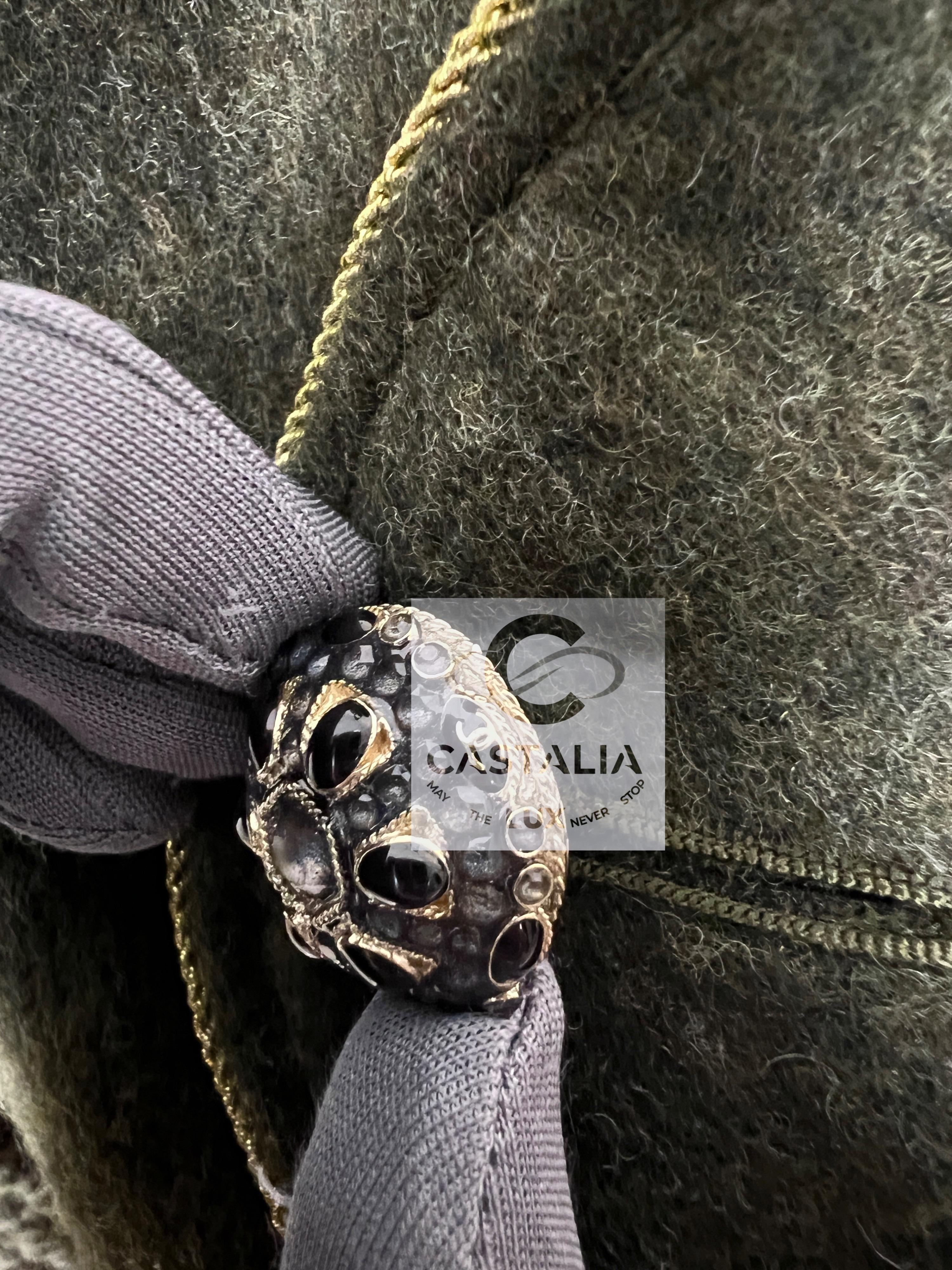 Chanel New Kris Jenner Runway Jewel Buttons Tweed Jacket 5