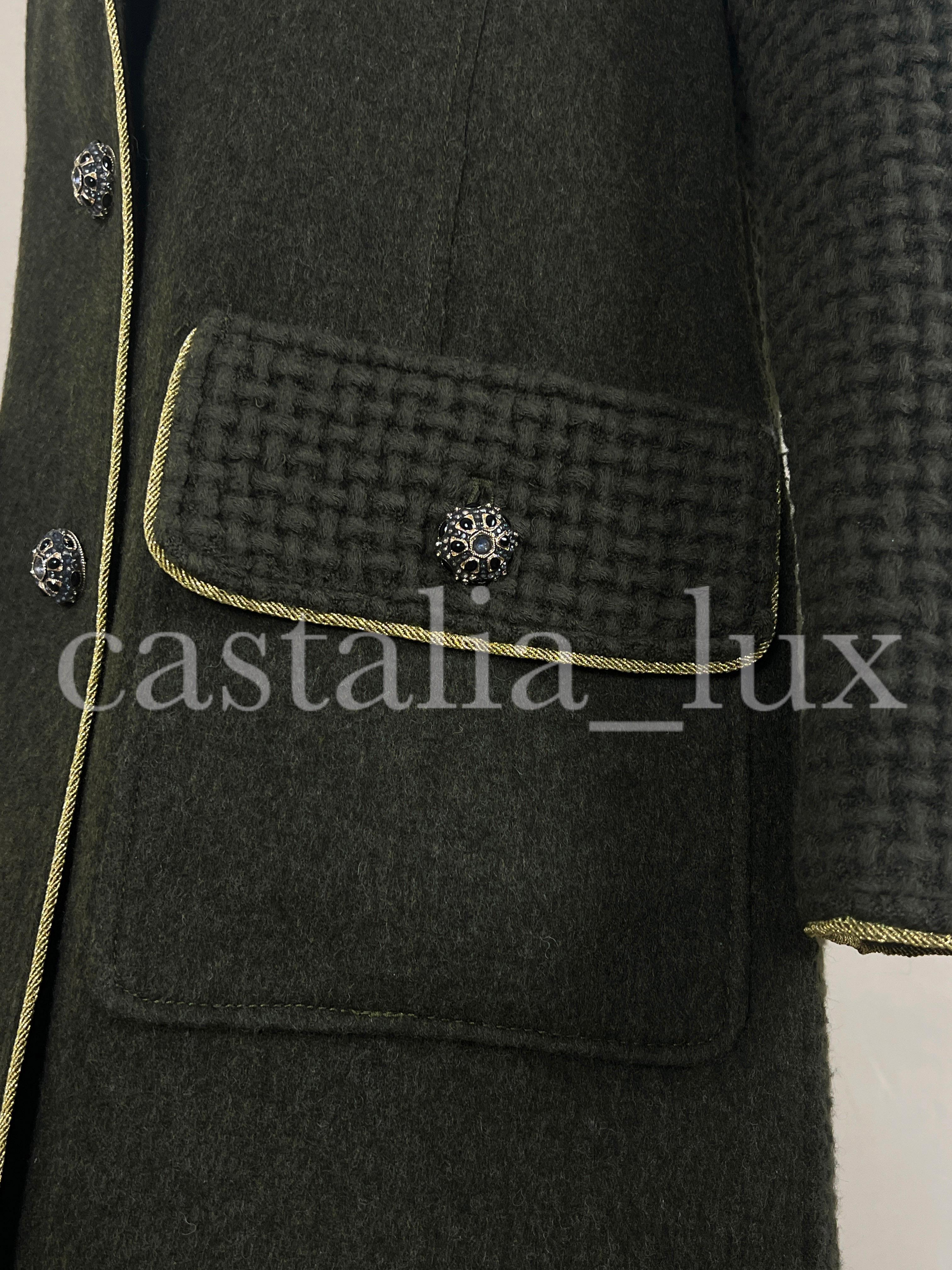 Chanel New Kris Jenner Runway Jewel Buttons Tweed Jacket 9
