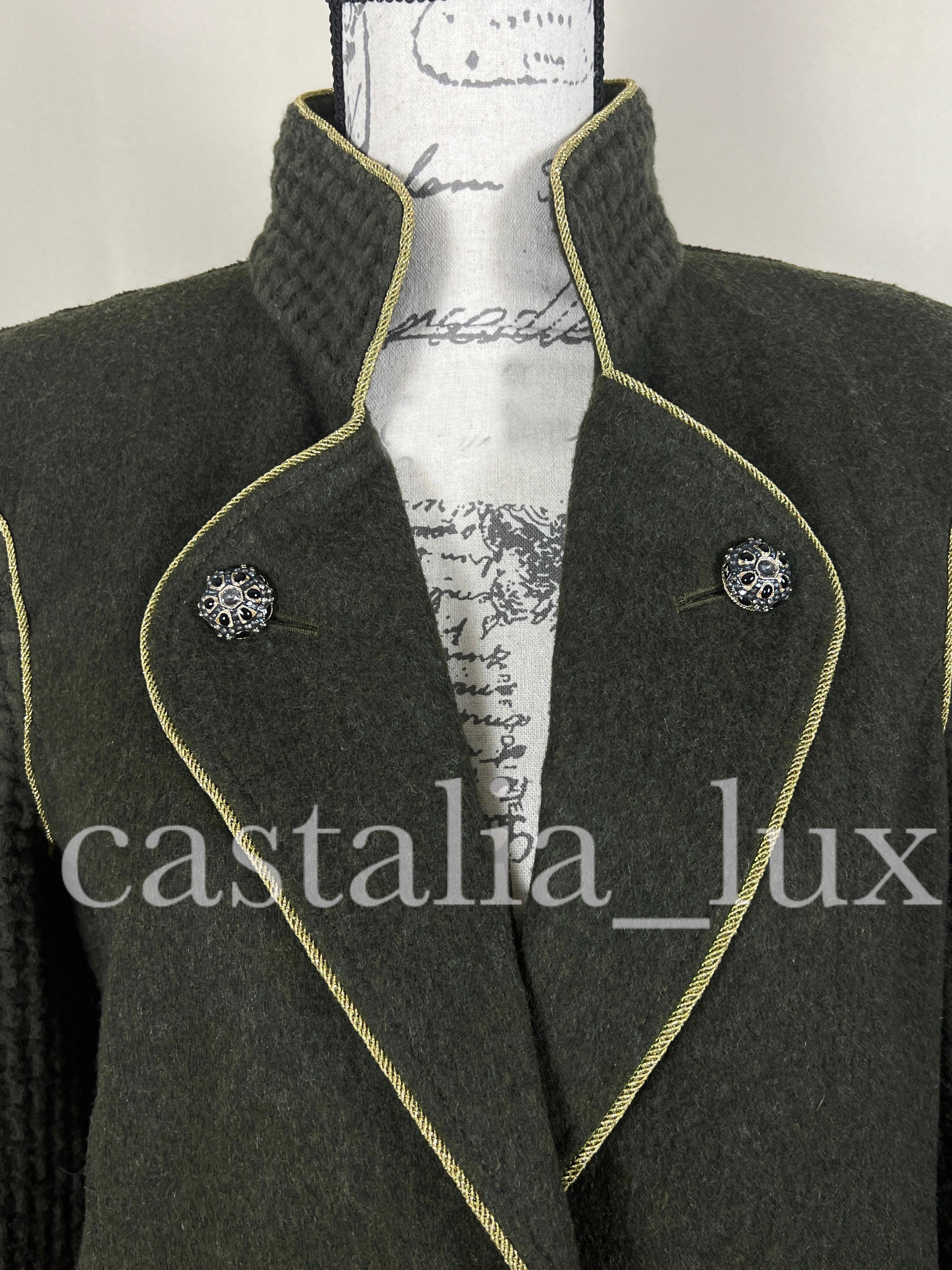 Chanel New Kris Jenner Runway Jewel Buttons Tweed Jacket 1