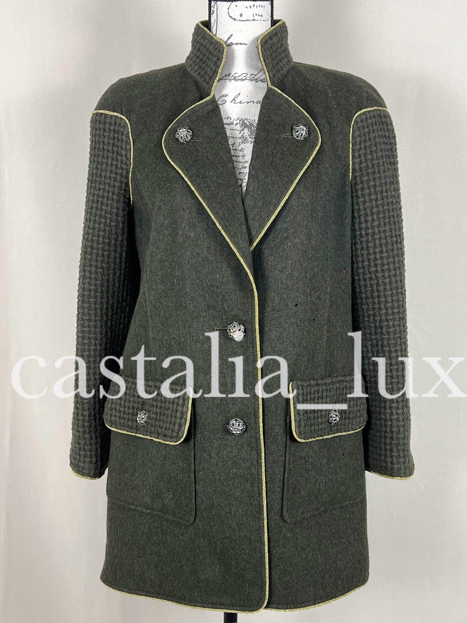 Chanel New Kris Jenner Runway Jewel Buttons Tweed Jacket 2