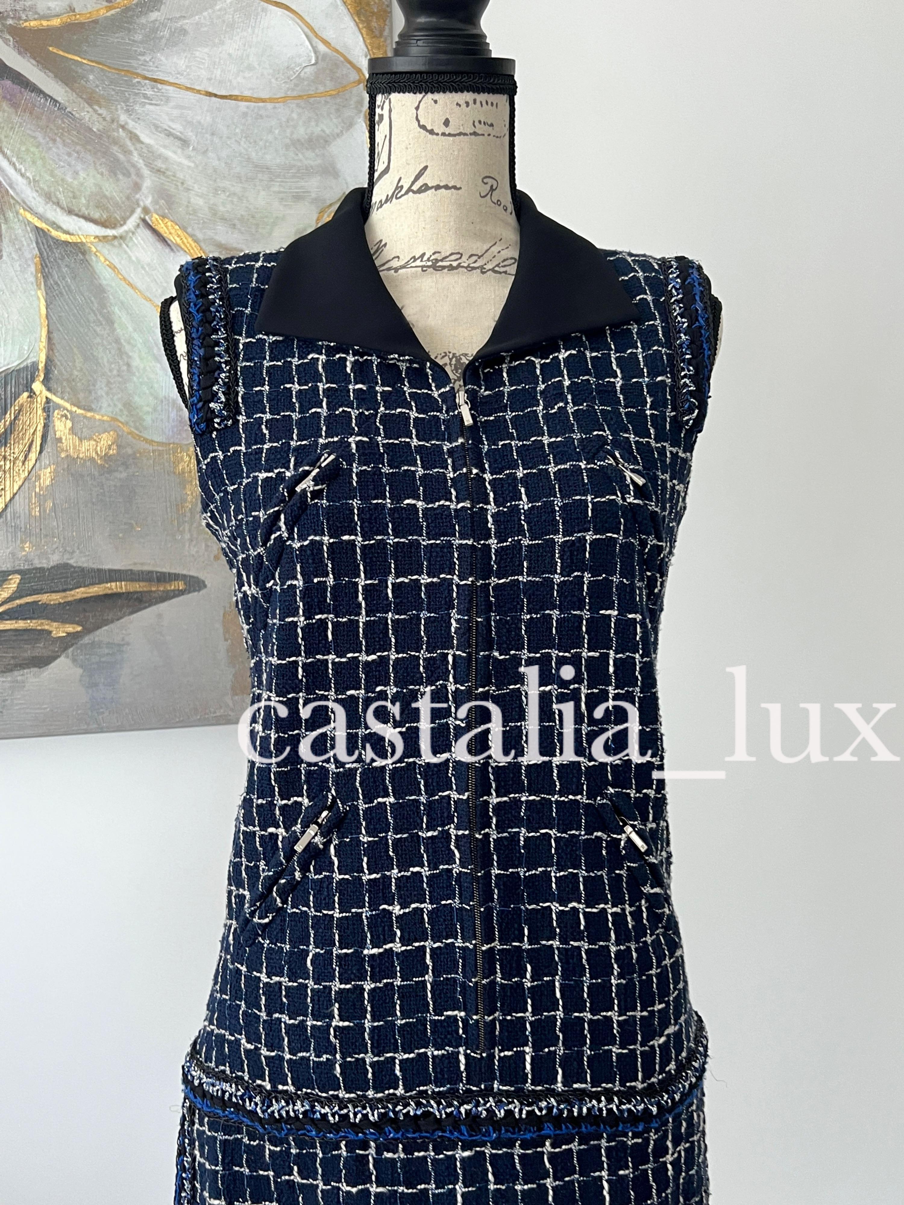Chanel New 9K Lesage Tweed Dress For Sale 2