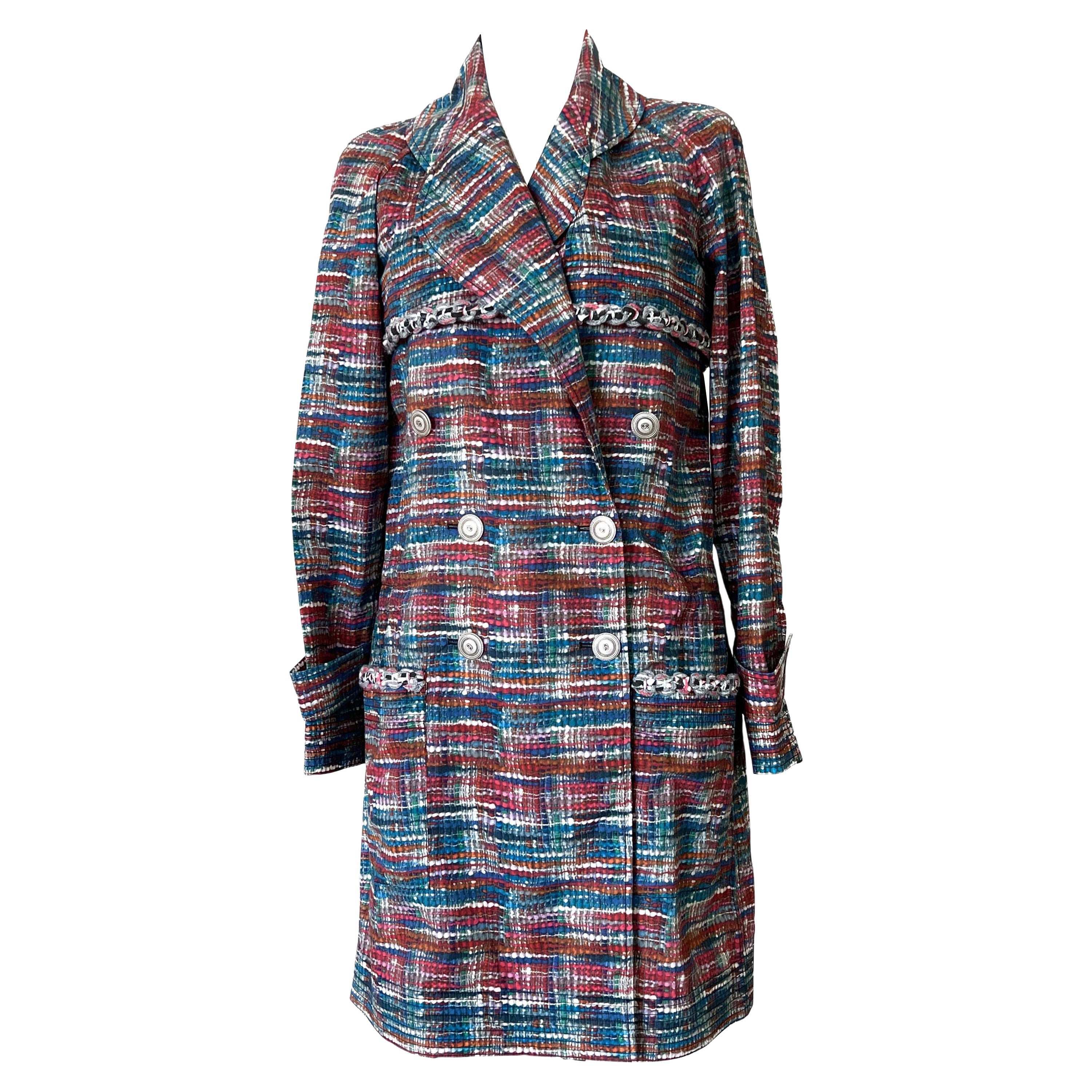 Chanel New Lily Allen Style Iconic Trench Coat 34 FR