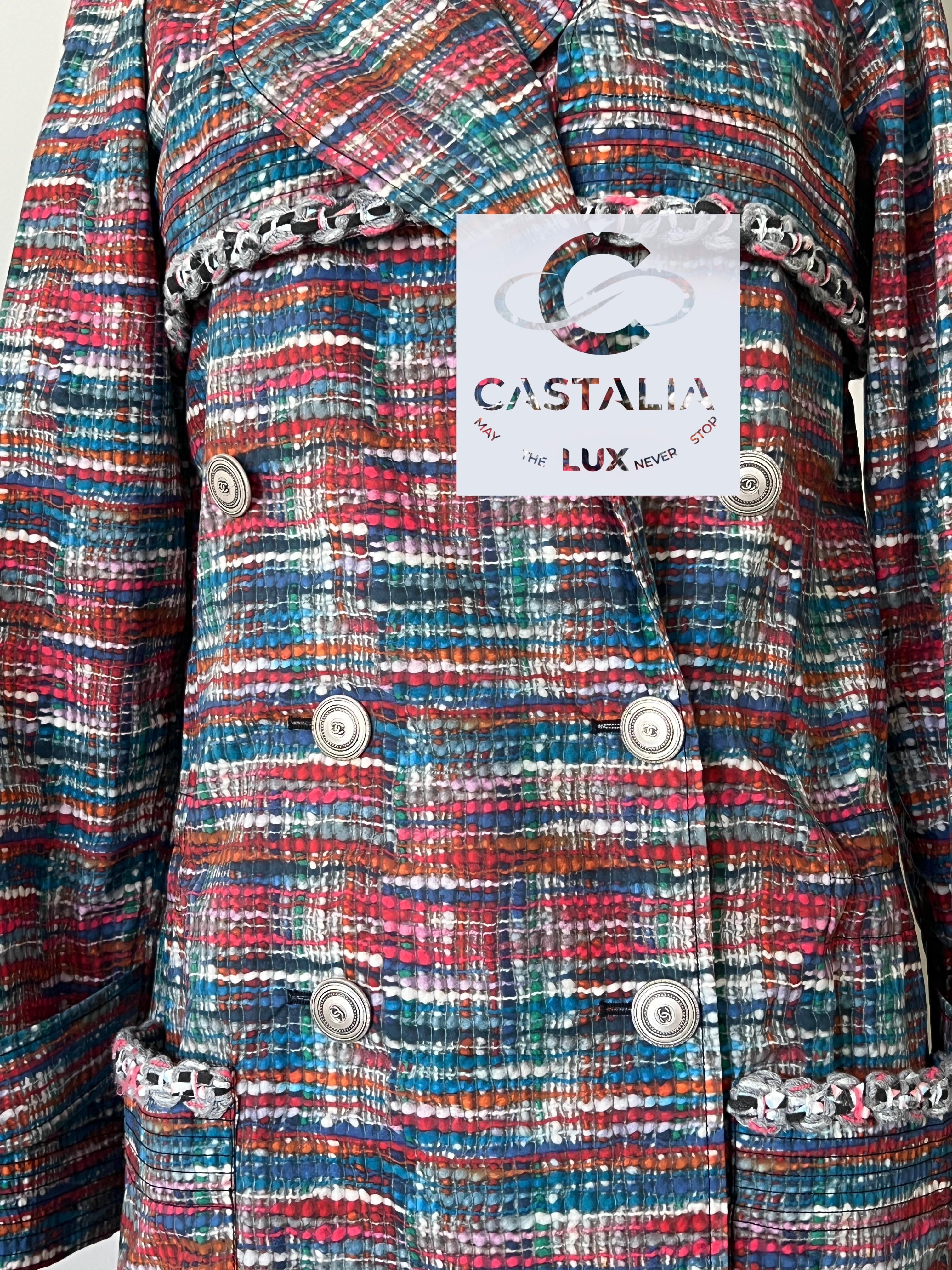 Chanel New Lily Allen Style Iconic Trench Coat For Sale 5