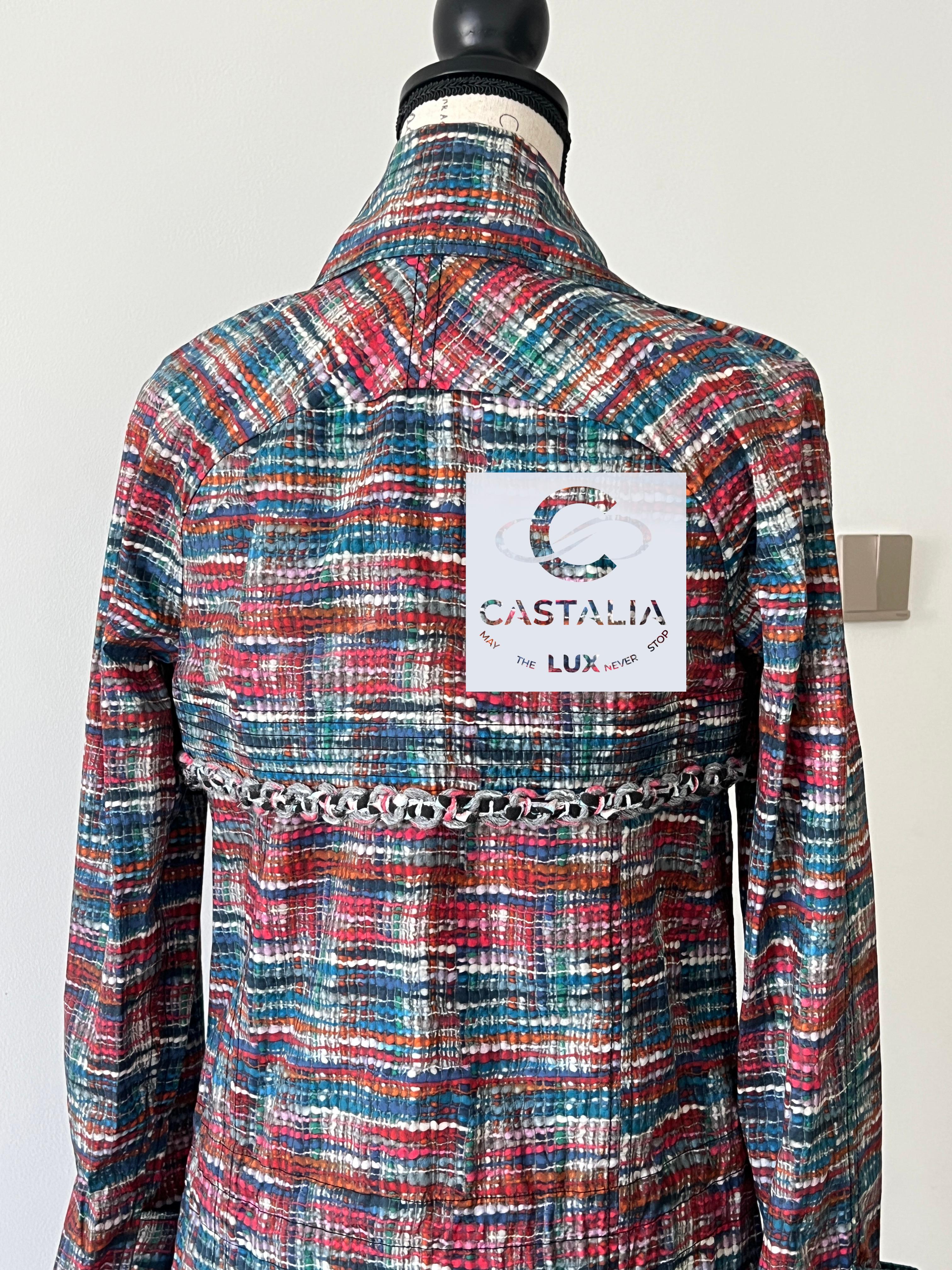 Chanel New Lily Allen Style Iconic Trench Coat For Sale 12