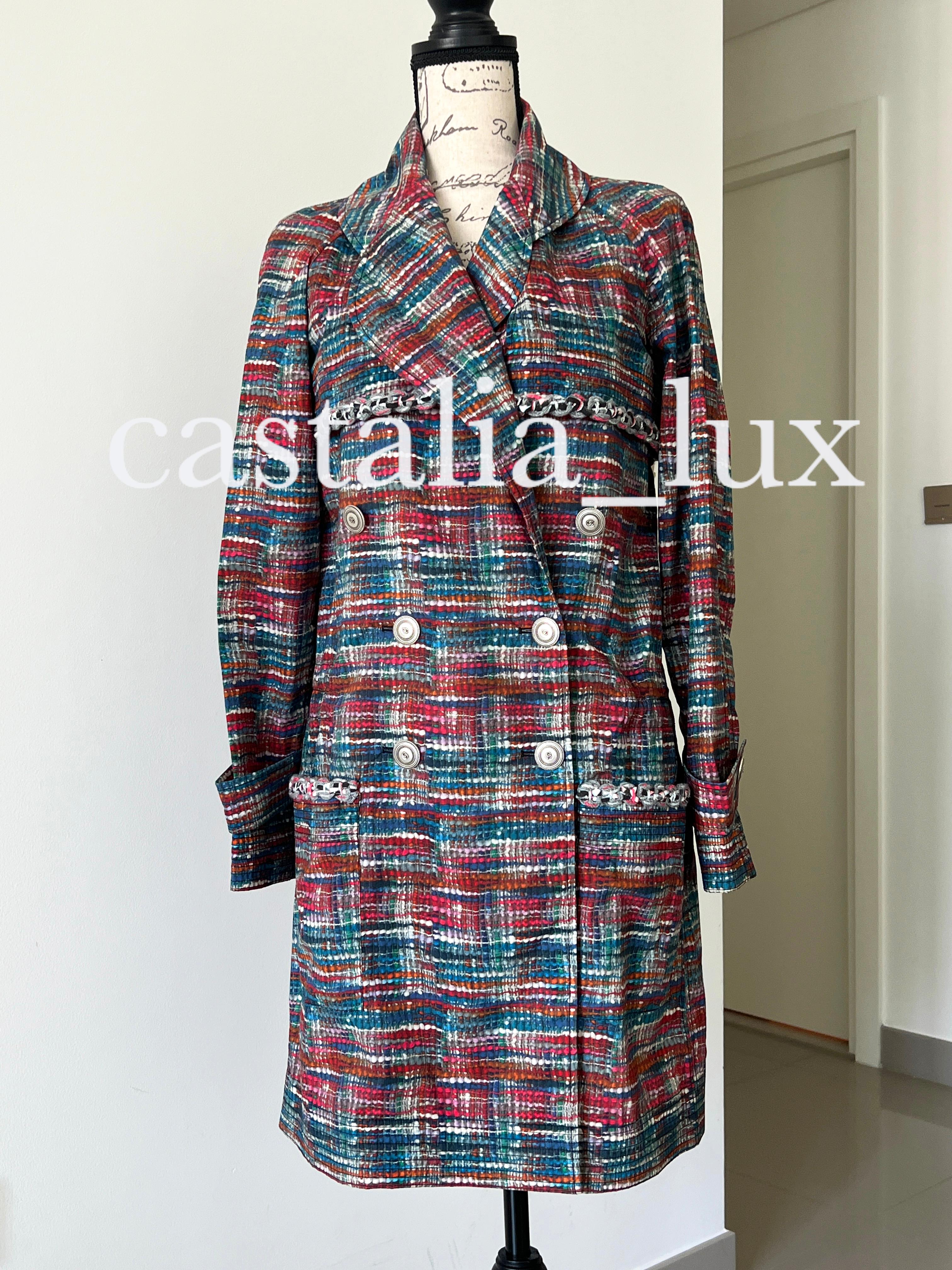 Chanel New Lily Allen Style Iconic Trench Coat For Sale 3
