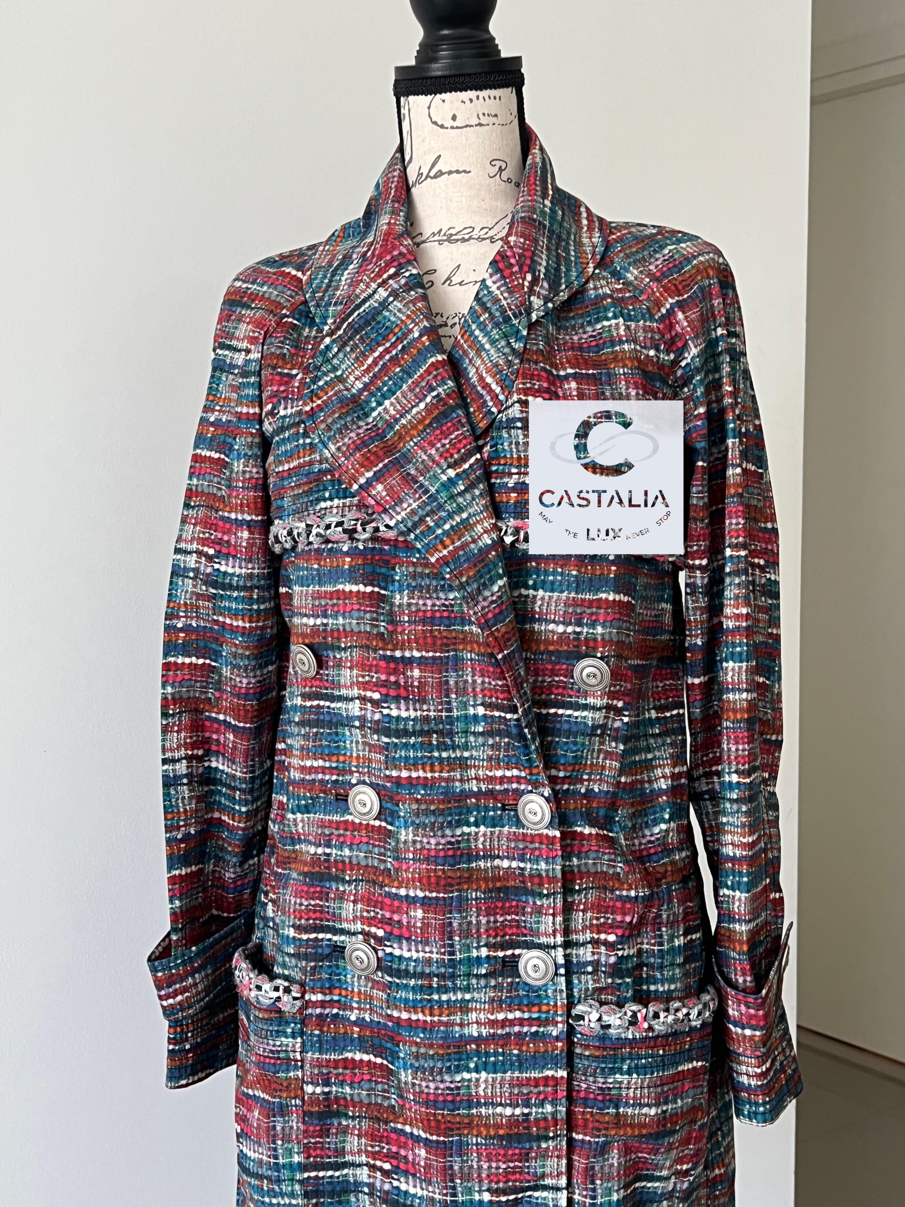 Chanel New Lily Allen Style Iconic Trench Coat For Sale 3