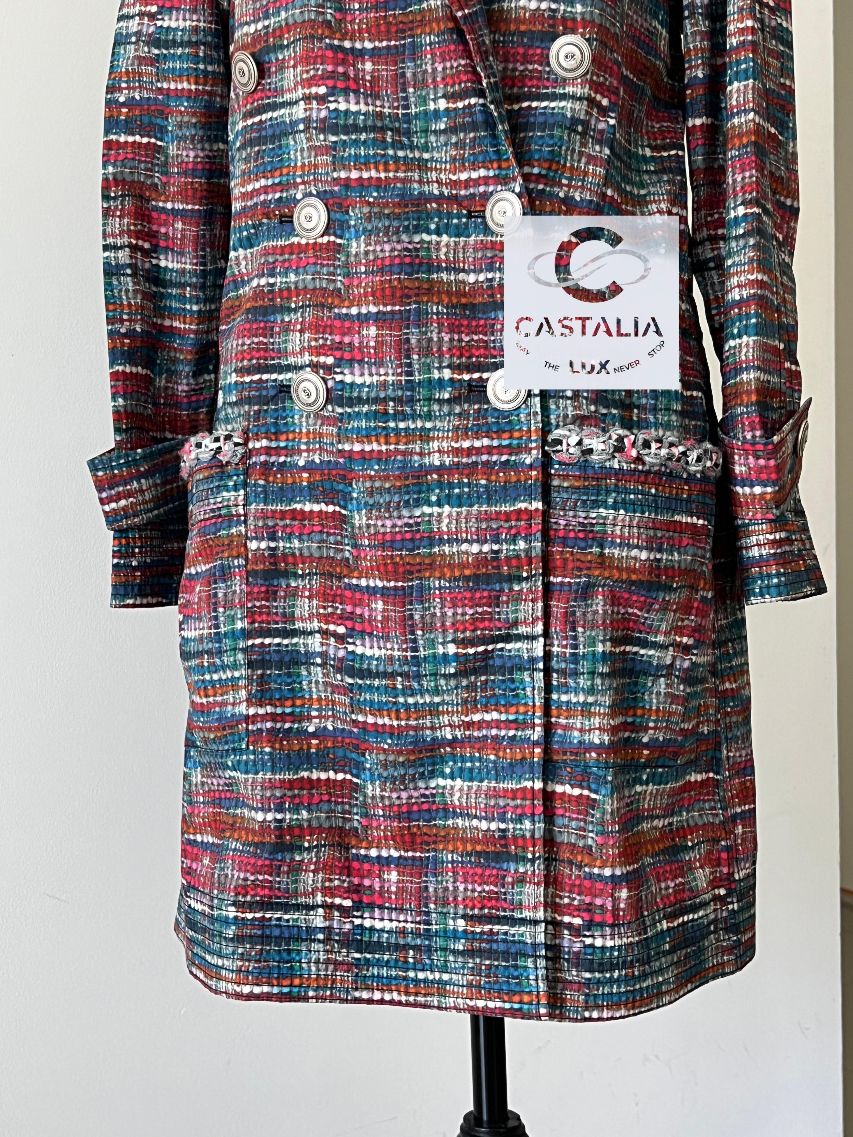 Chanel New Lily Allen Style Iconic Trench Coat For Sale 4