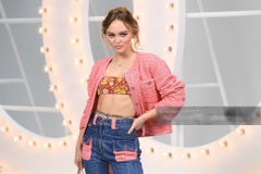 Chanel New Lily Rose Depp Style Blue Jeans 36 FR