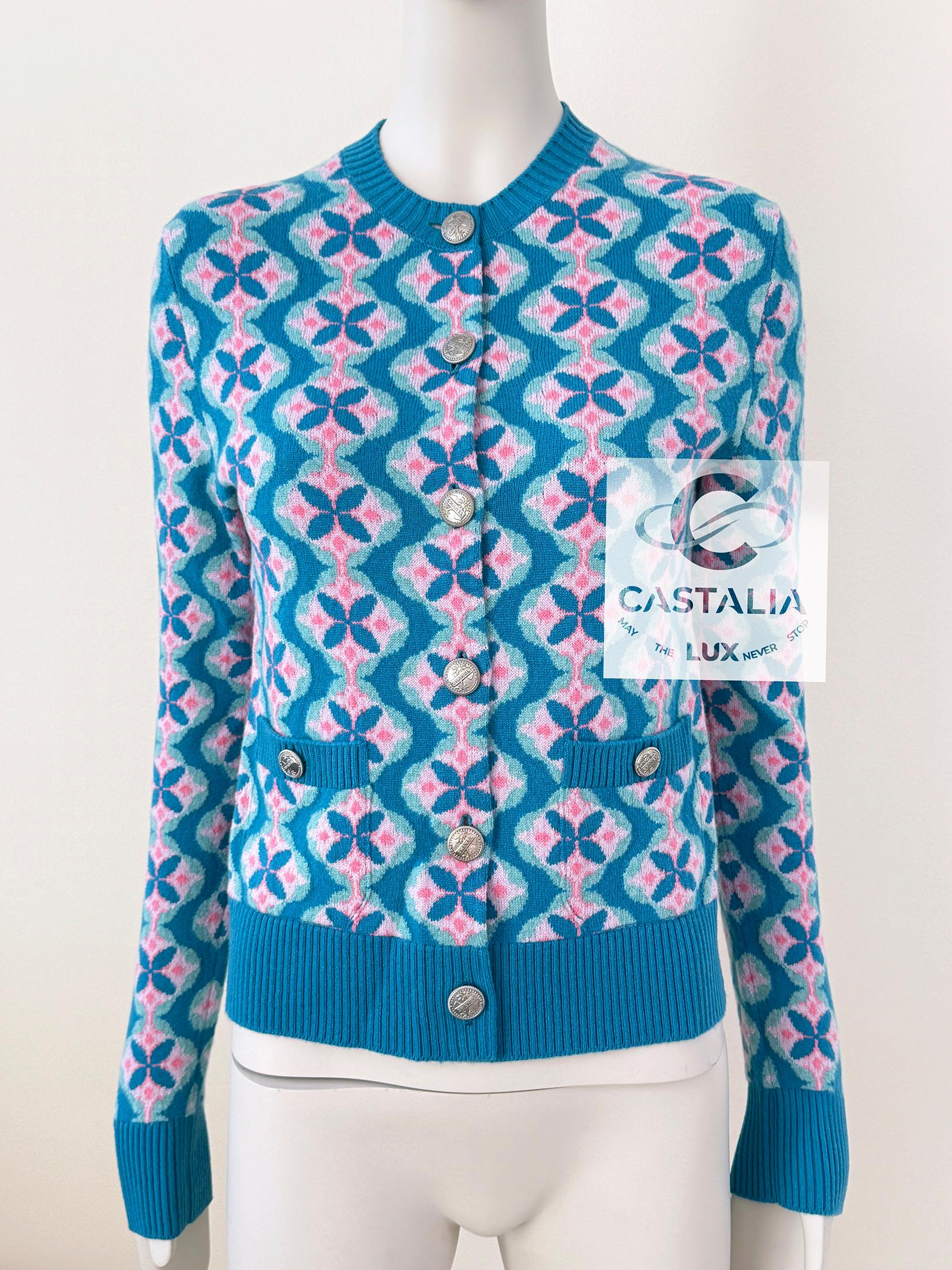 Chanel New Lily Rose Depp Style Cashmere Ensemble 36 FR 5