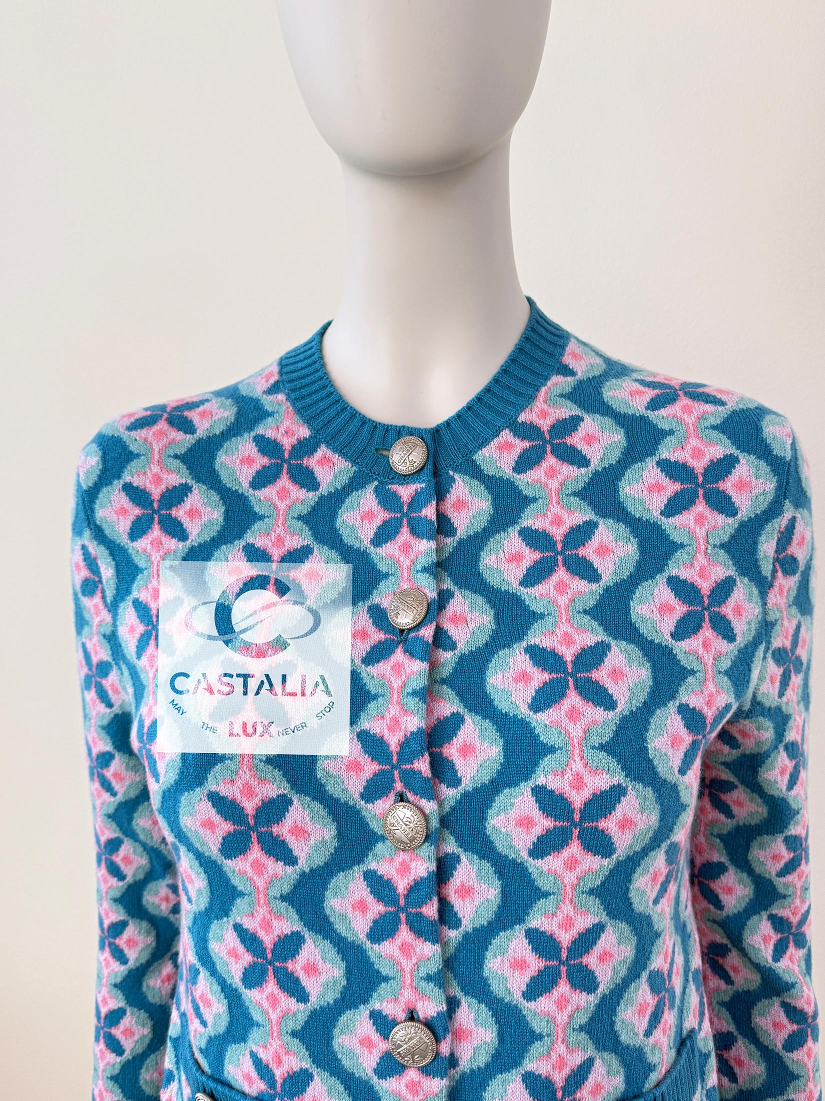 Chanel New Lily Rose Depp Style Cashmere Ensemble 36 FR 7
