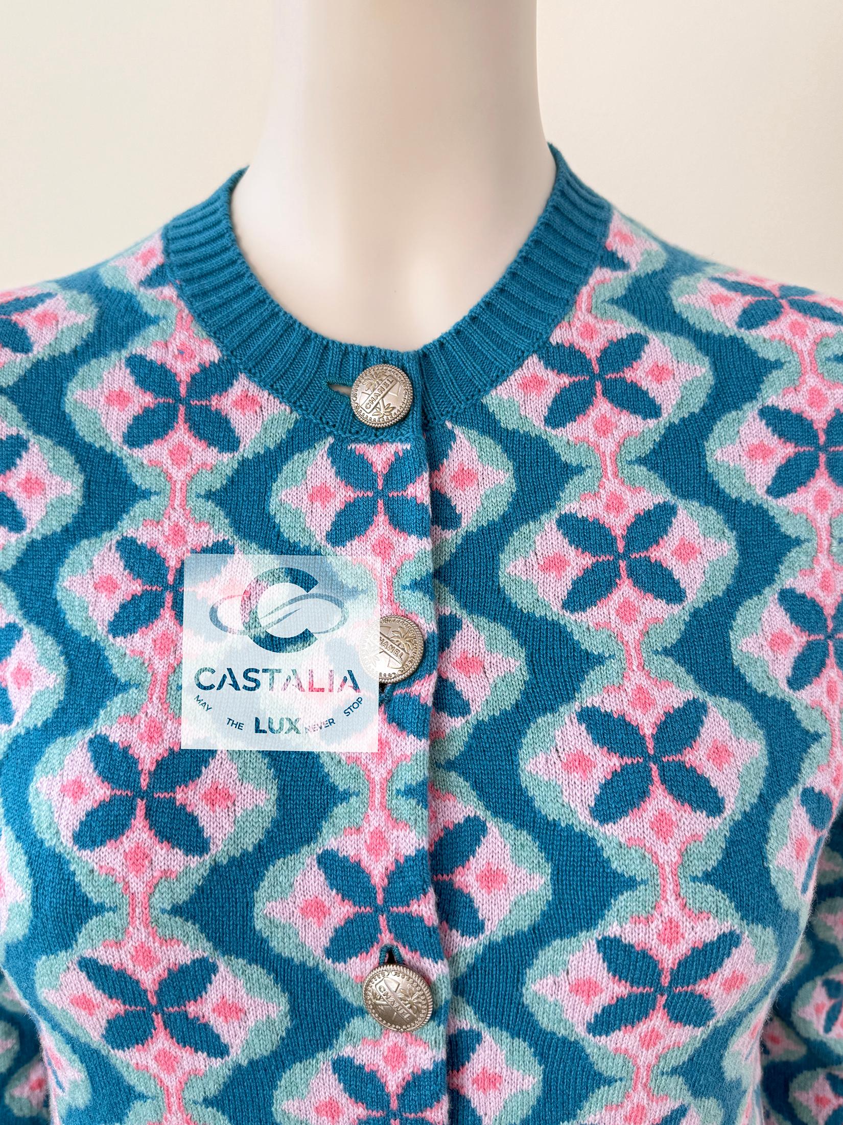 Chanel New Lily Rose Depp Style Cashmere Ensemble 36 FR 8