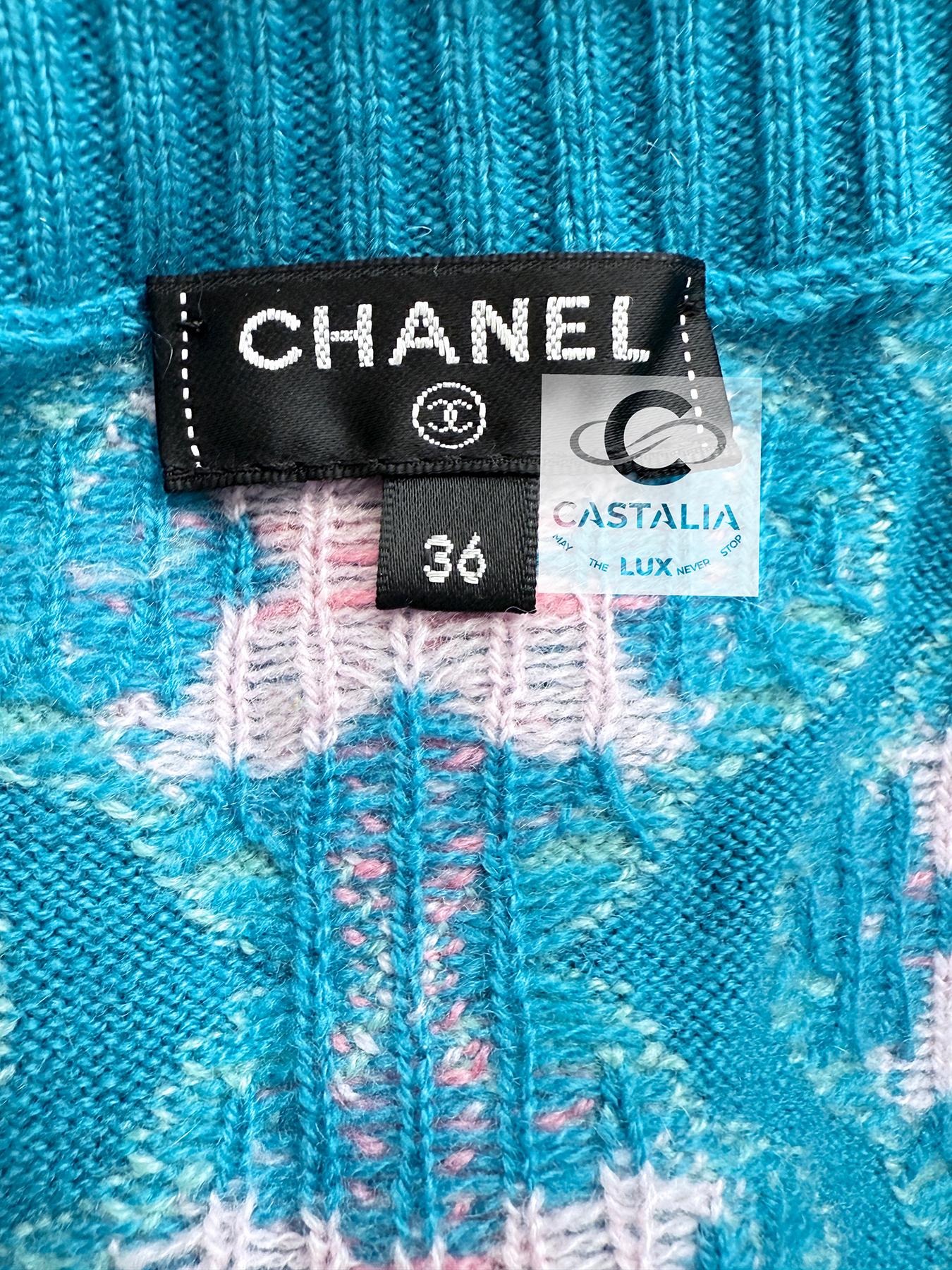 Chanel New Lily Rose Depp Style Cashmere Ensemble 36 FR 14