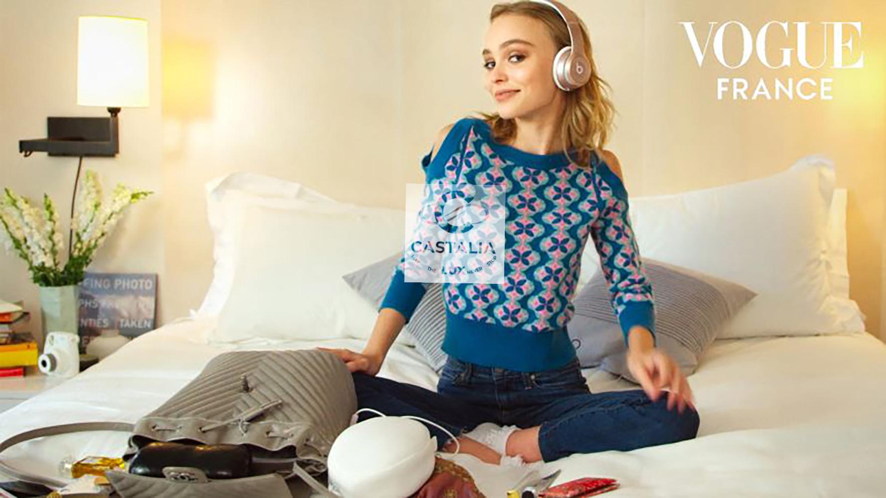 Chanel New Lily Rose Depp Style Cashmere Ensemble 36 FR 1