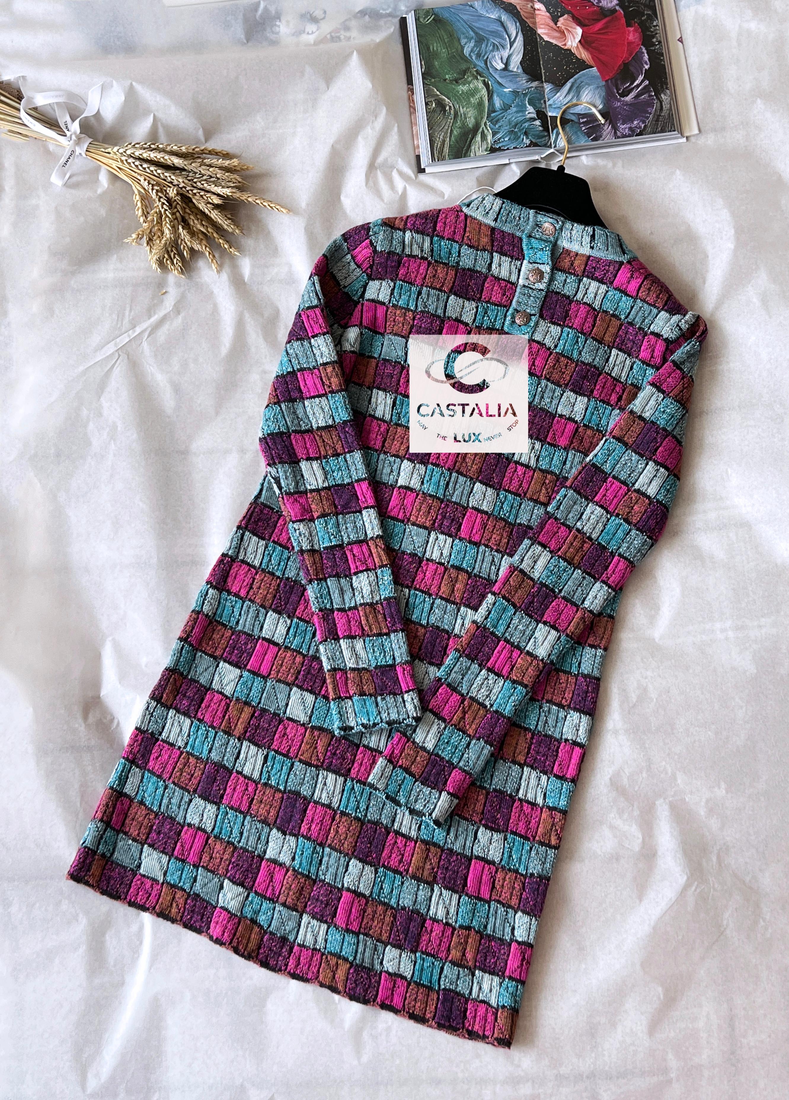 Chanel New Lily Rose Depp Style Vogue Cover Knit Dress 1