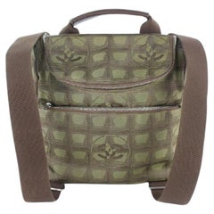 Chanel New Line Khaki Convertible 3way 14cz1113 Brown Canvas Backpack