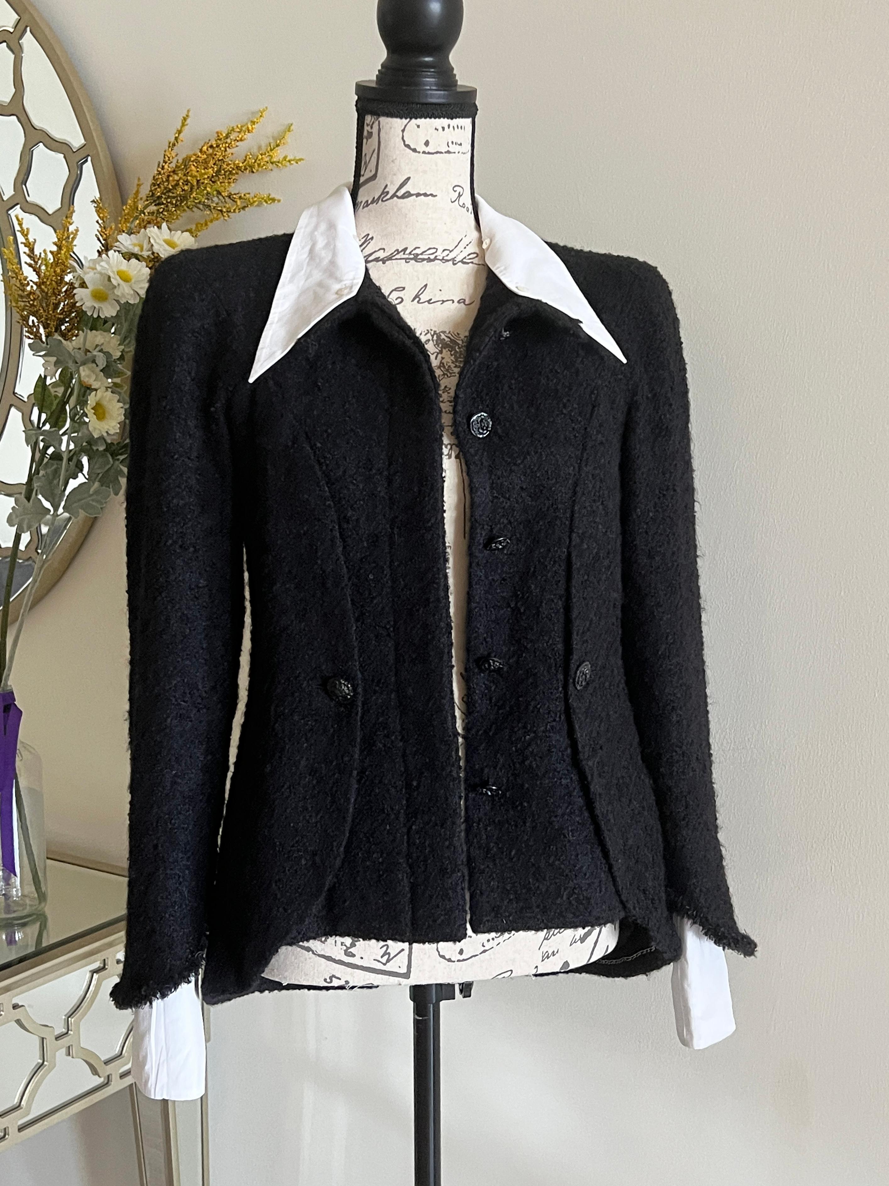 Chanel New Little Black Tweed Jacket 6