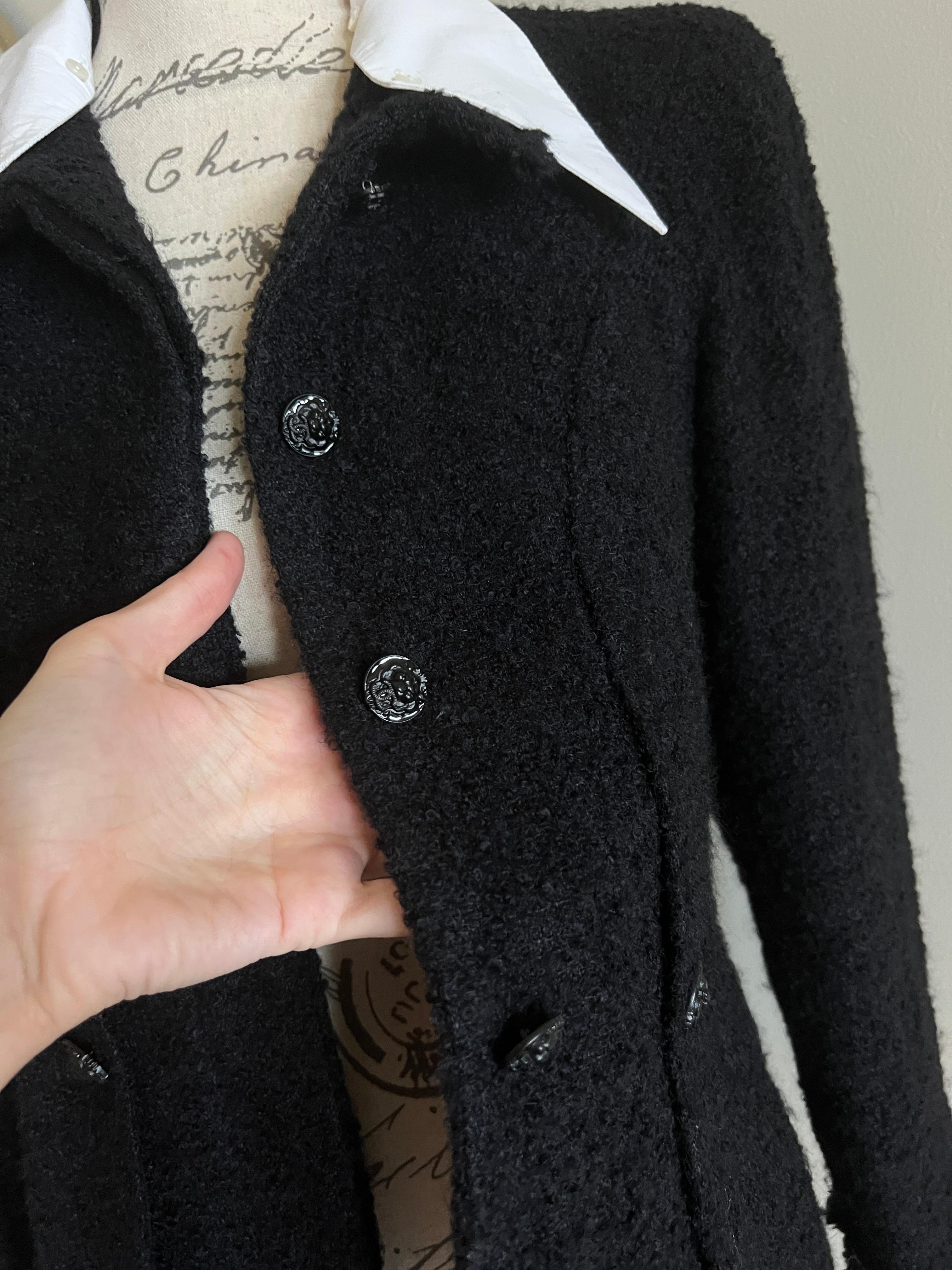 Chanel New Little Black Tweed Jacket 3