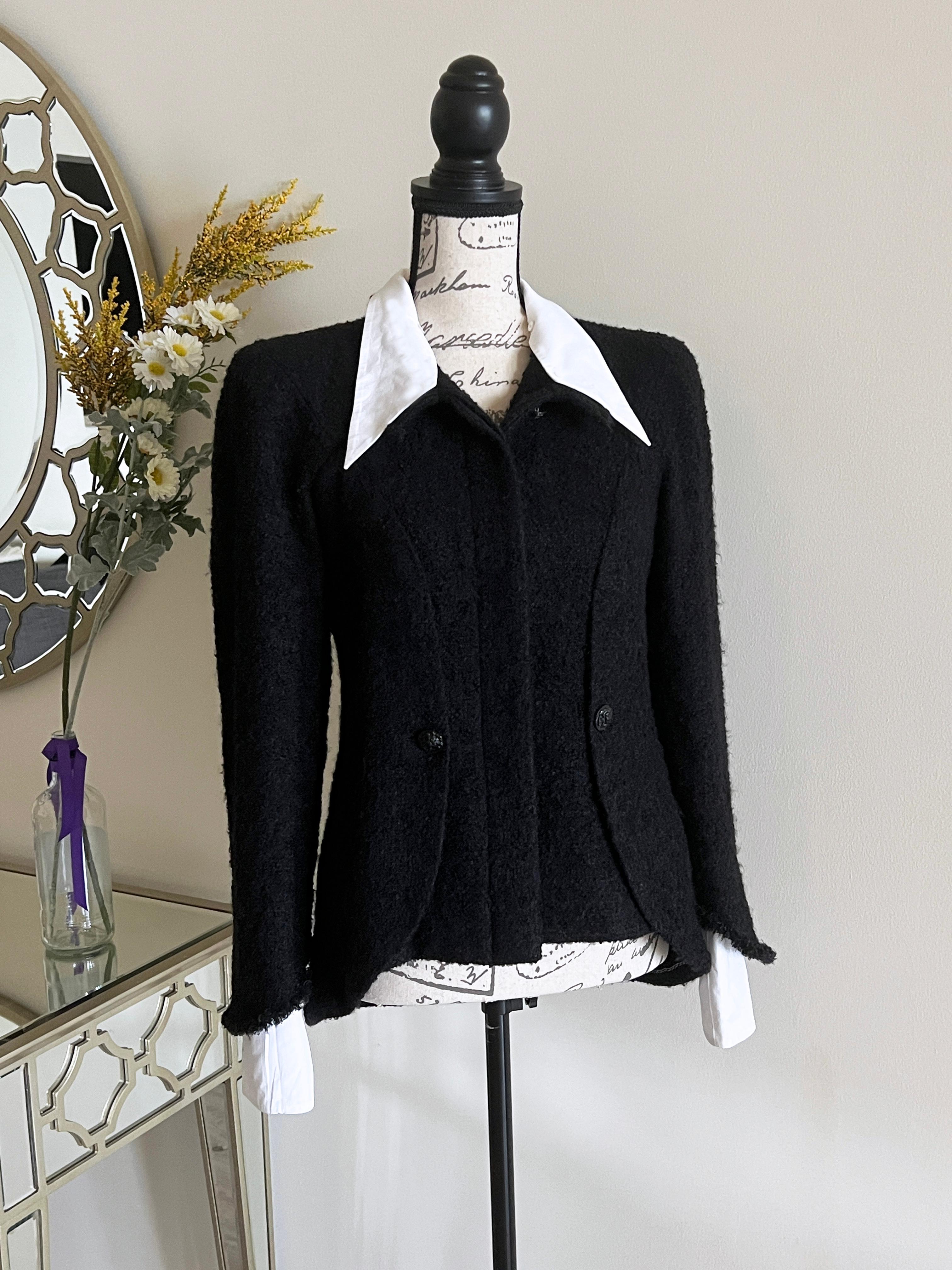 Chanel New Little Black Tweed Jacket 4